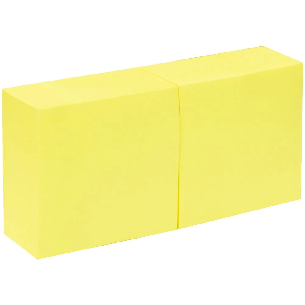 3 Keji Stick-it Cube Notes 76x76mm Neon Yellow 2 Pack, 3 of 3