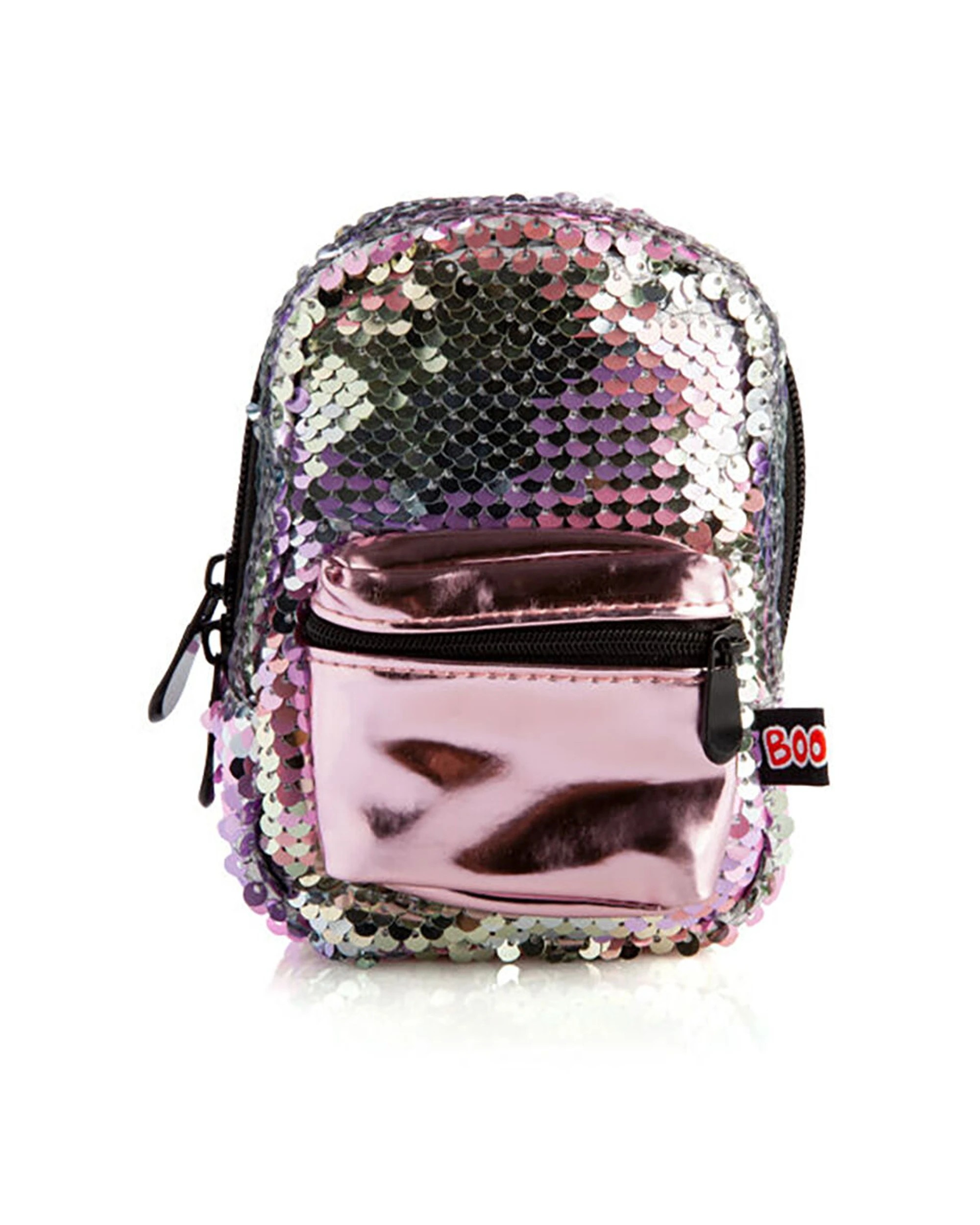 1 MDI BooBoo Kid's Backpack Mini's Sequin Mini Bag 11x13cm 3y+ - Pink, 1 of 5