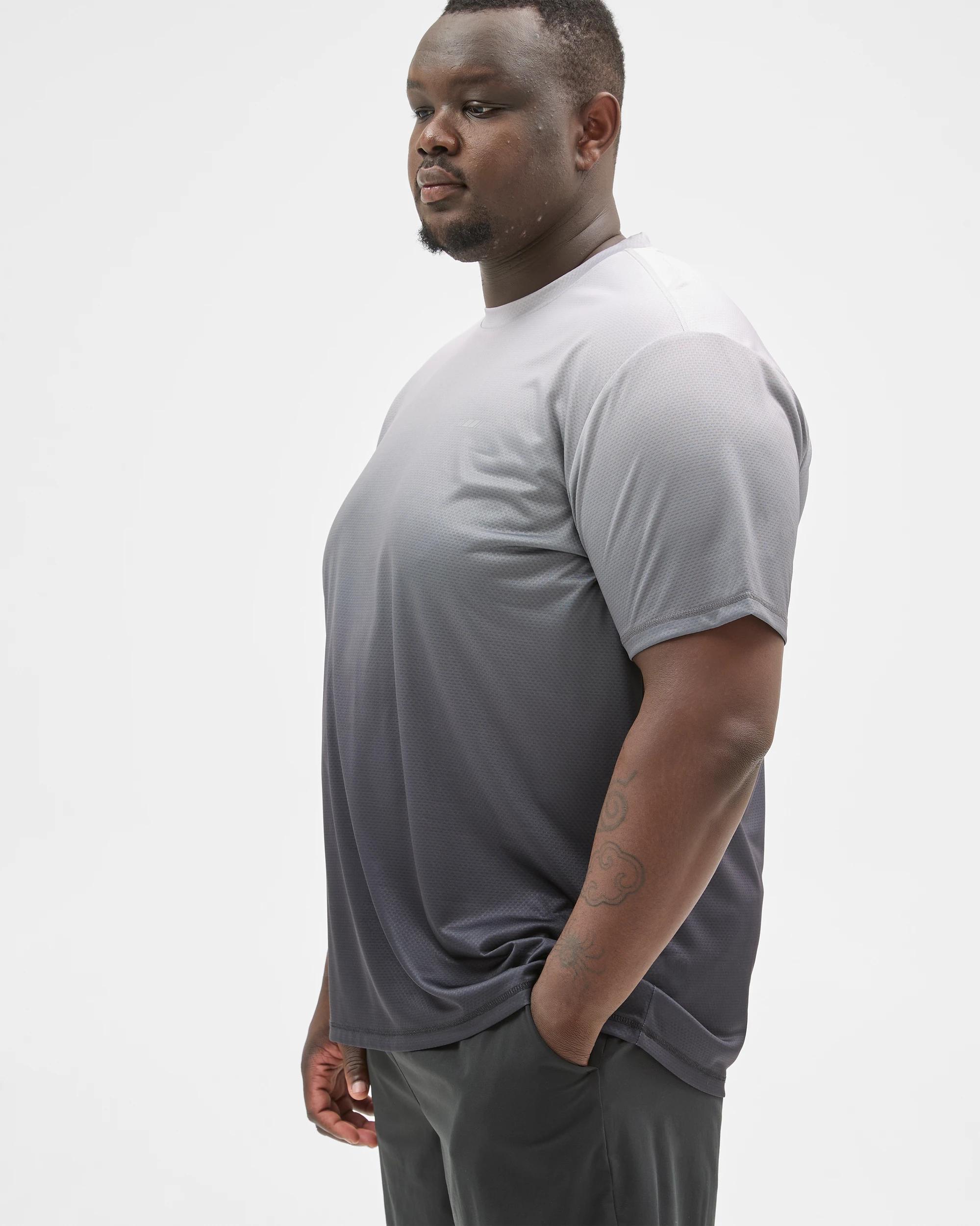 3 Target Active Plus Size Active Training T-Shirt BLACK/ OMBRE, 3 of 7