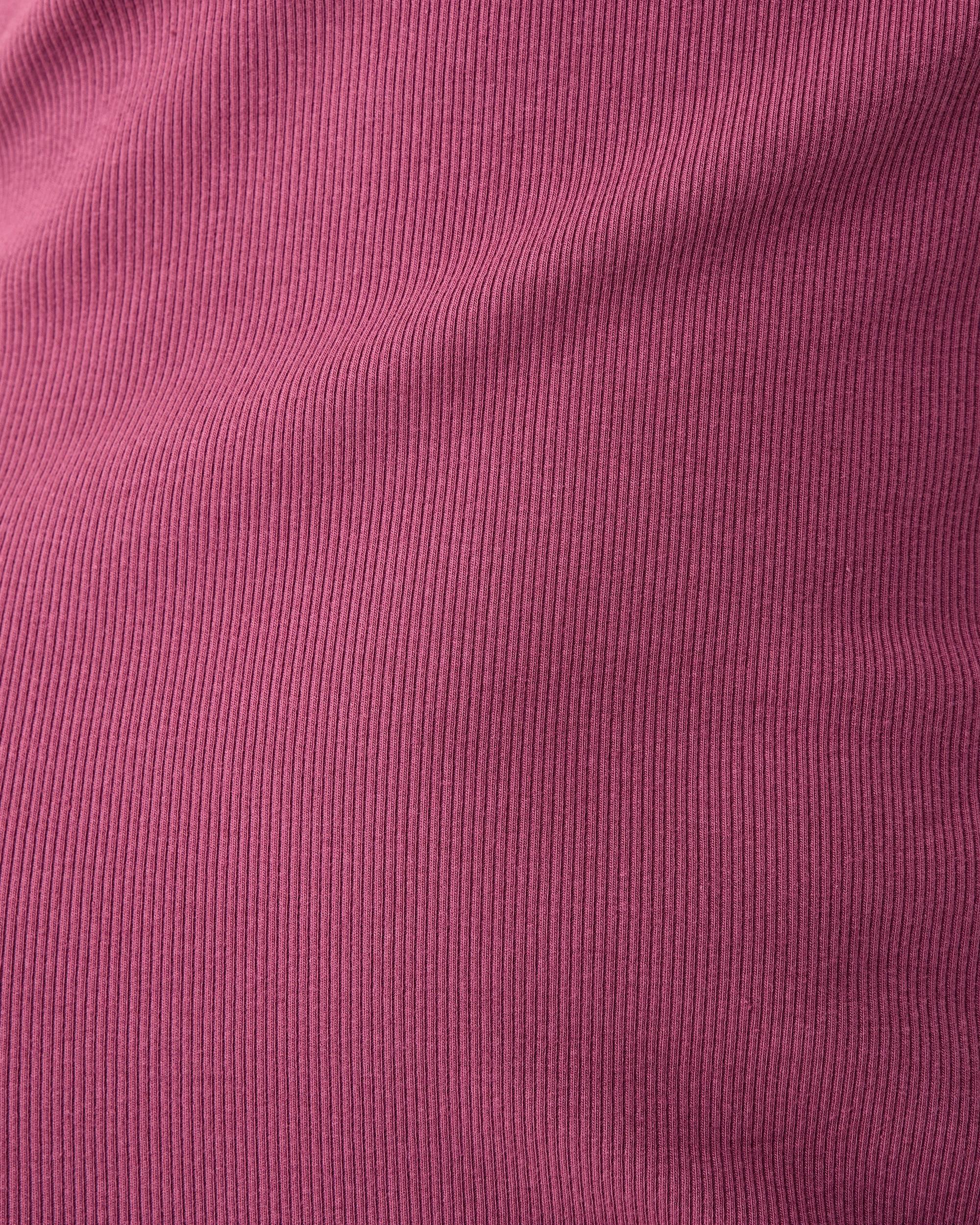 7 Sleeveless Padded Rib Midi Dress Maroon, 7 of 7