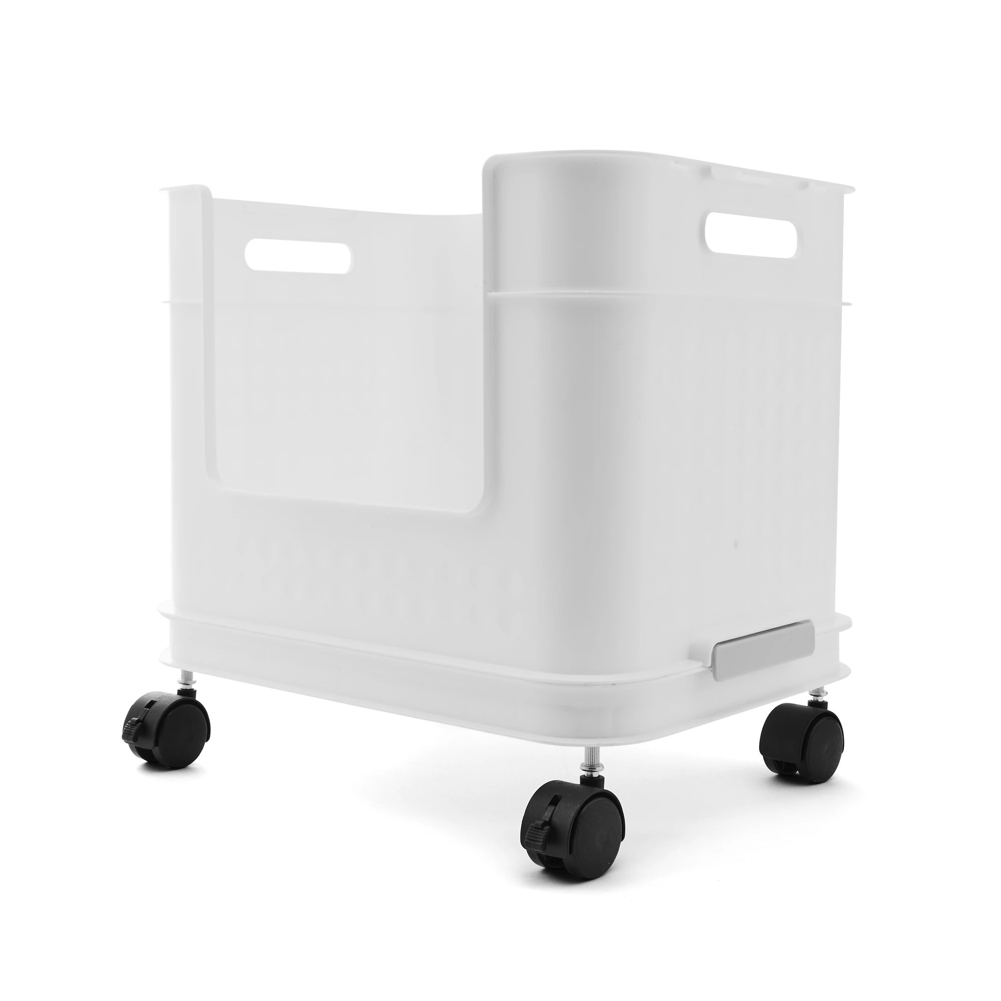 6 5 Piece Plastic Stackable Trolley - White, 6 of 10