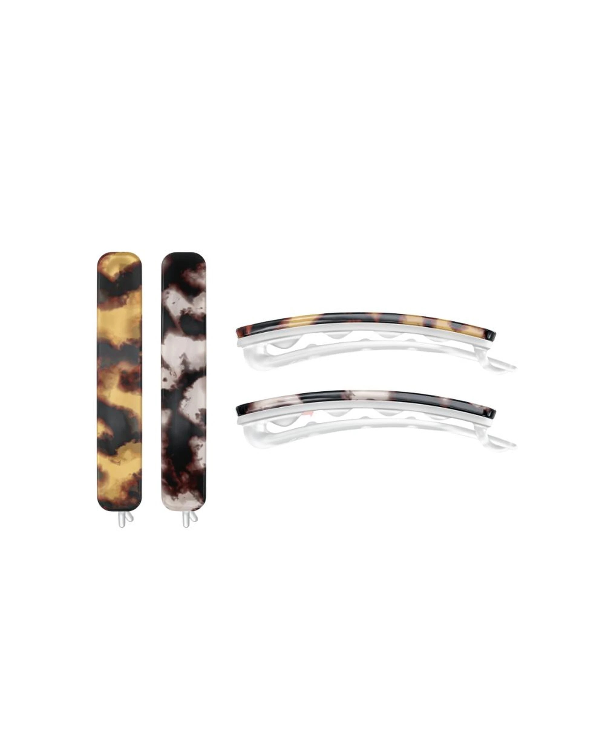 2 Invisibobble Barrette Stylish Hair Clip 2Pk - Havana Mama - Multi, 2 of 2