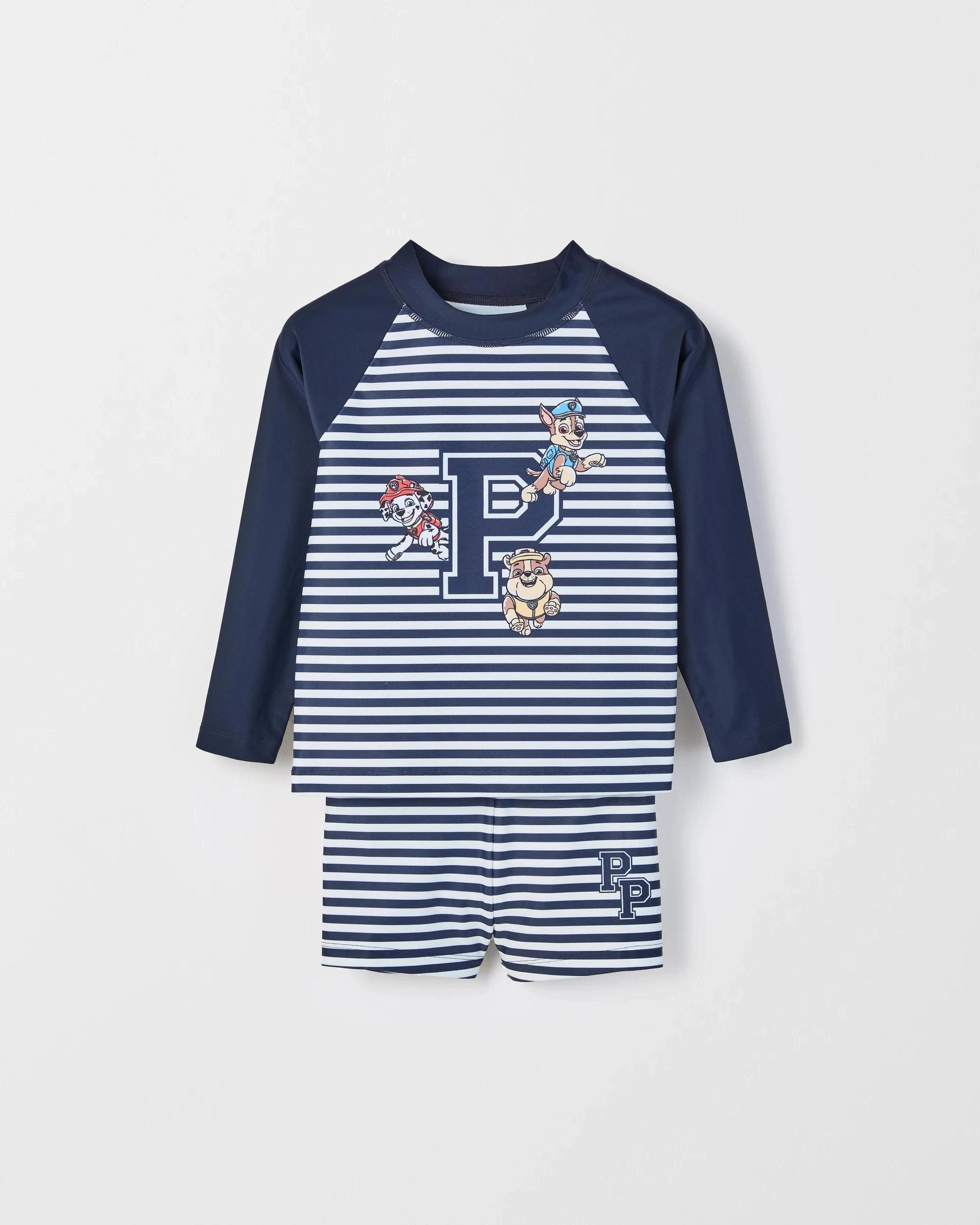 1 PAW Patrol 2 Piece Swim Set PAW PATROL NAVY STRIPE, 1 of 3