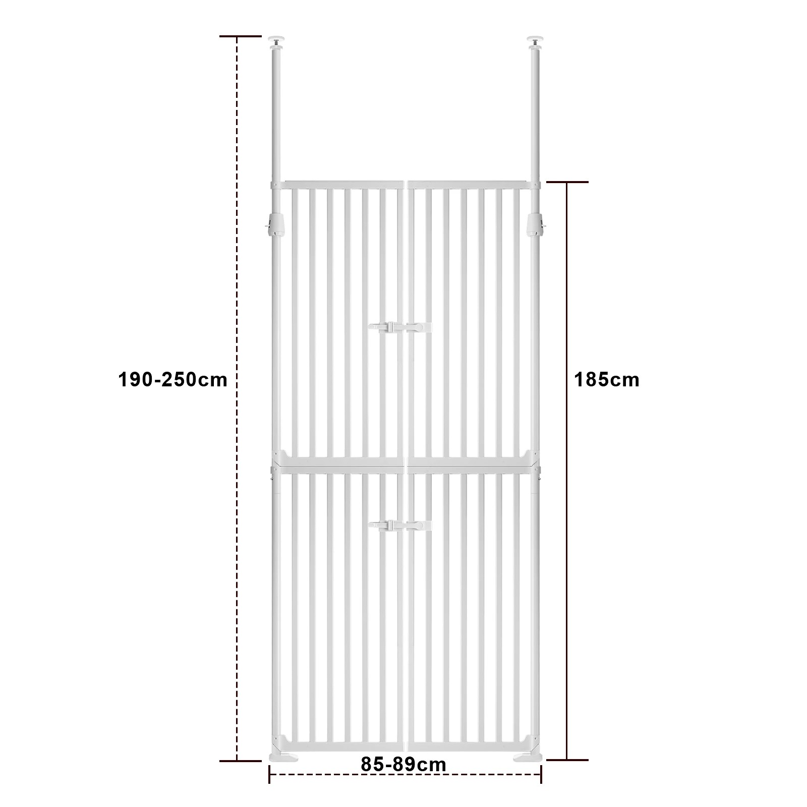 1 Pet Scene Retractable Safety Gate Pet Dog Cat Extra Tall Fence, 1 of 5