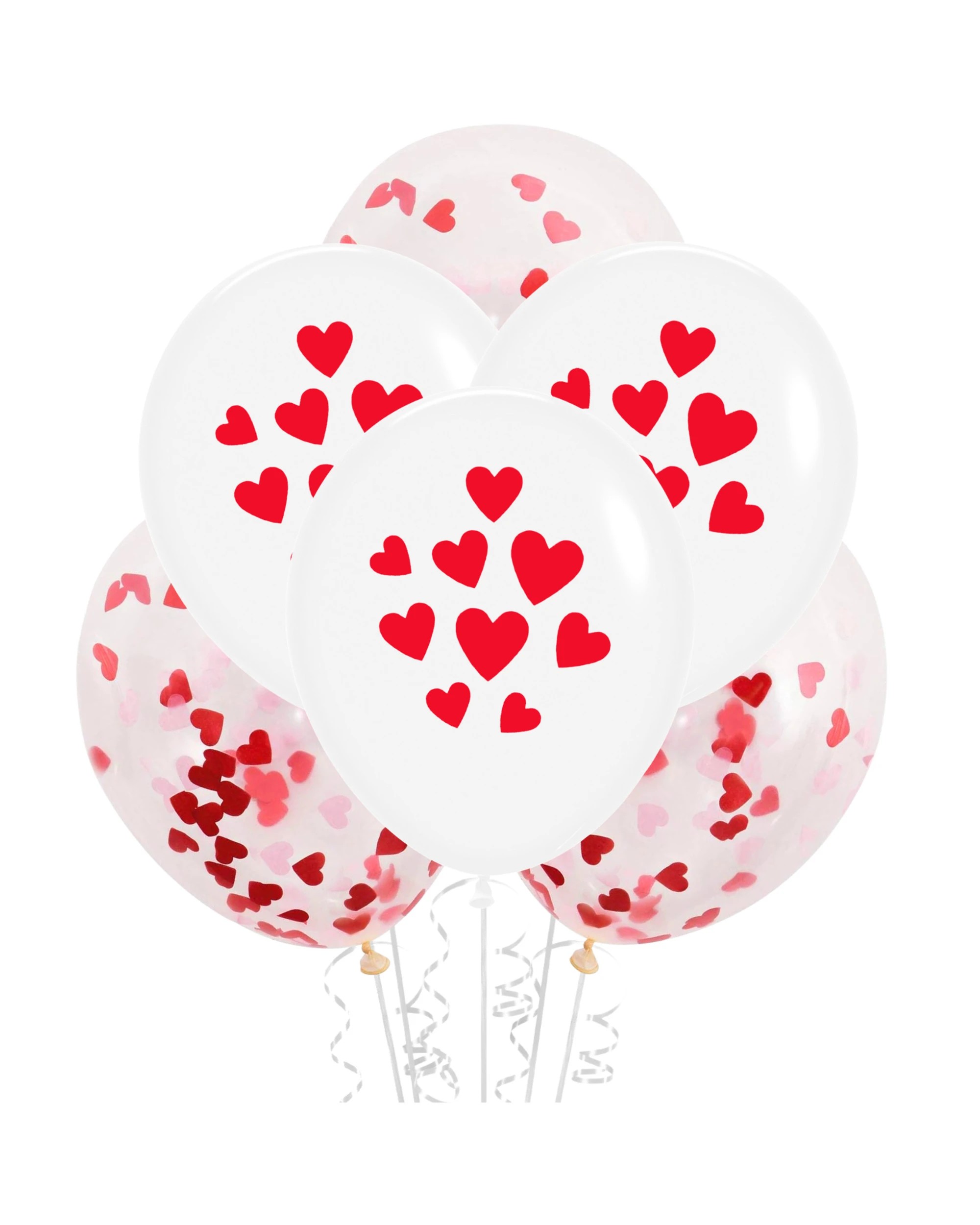 1 Talking Tables Alice In Wonderland Red Heart Balloon Set Pack of 12, 1 of 5