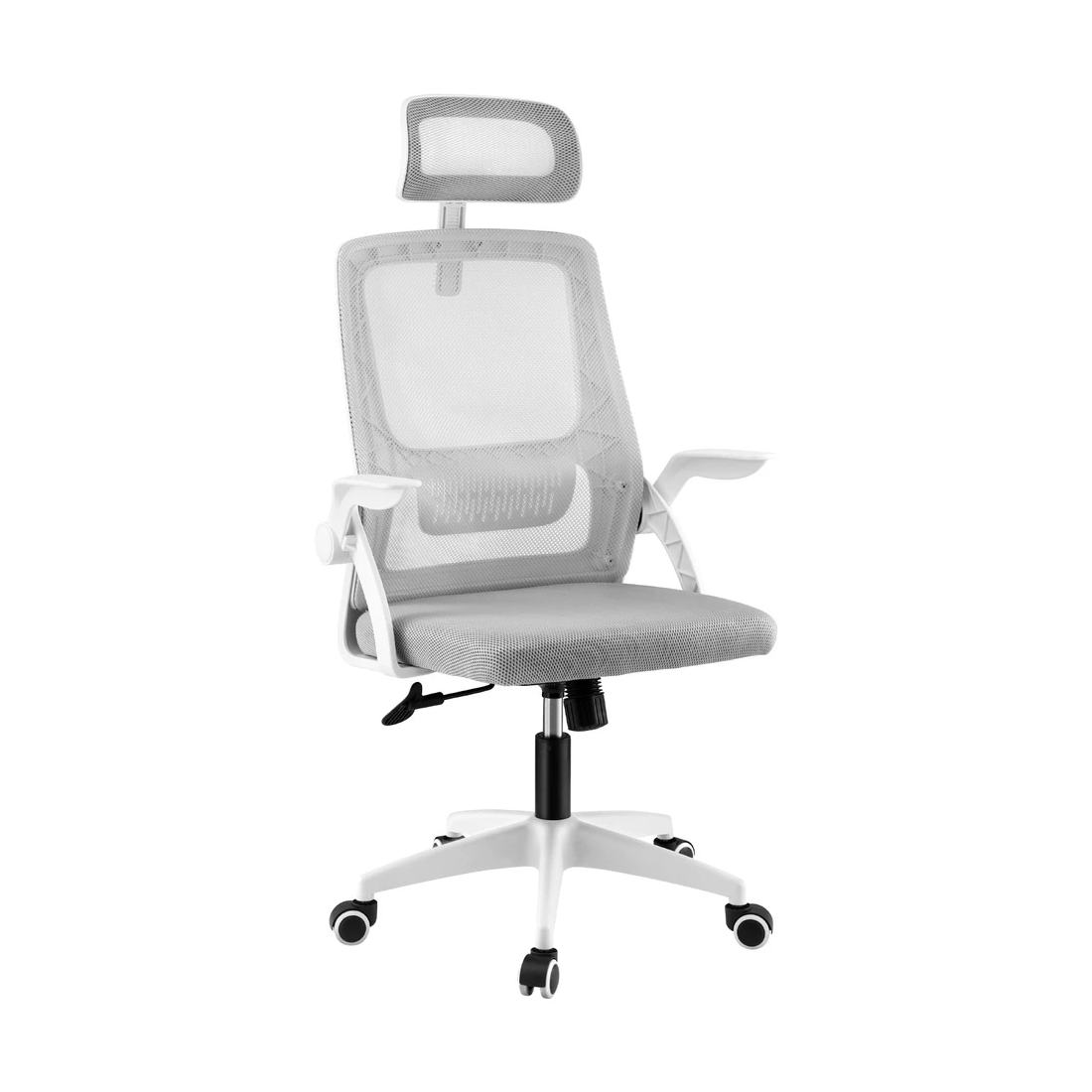 1 Artiss Ergonomic Office Chair Computer Desk Chairs Headrest Adjustable - Grey, 1 of 6