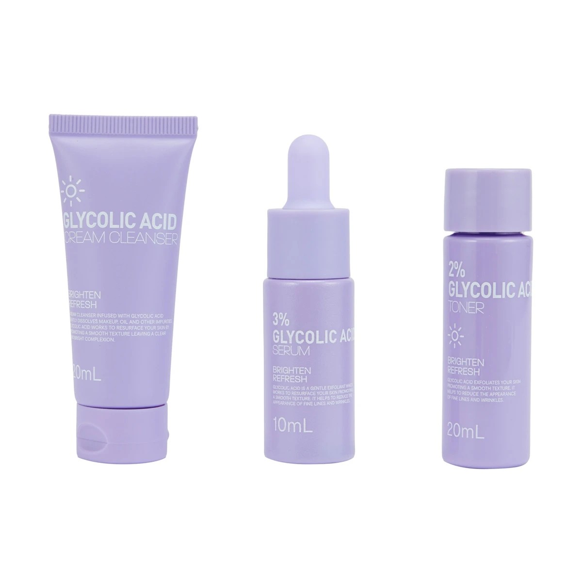 2 OXX Skincare Brighten & Refresh Mini Set - Glycolic Acid, 2 of 10