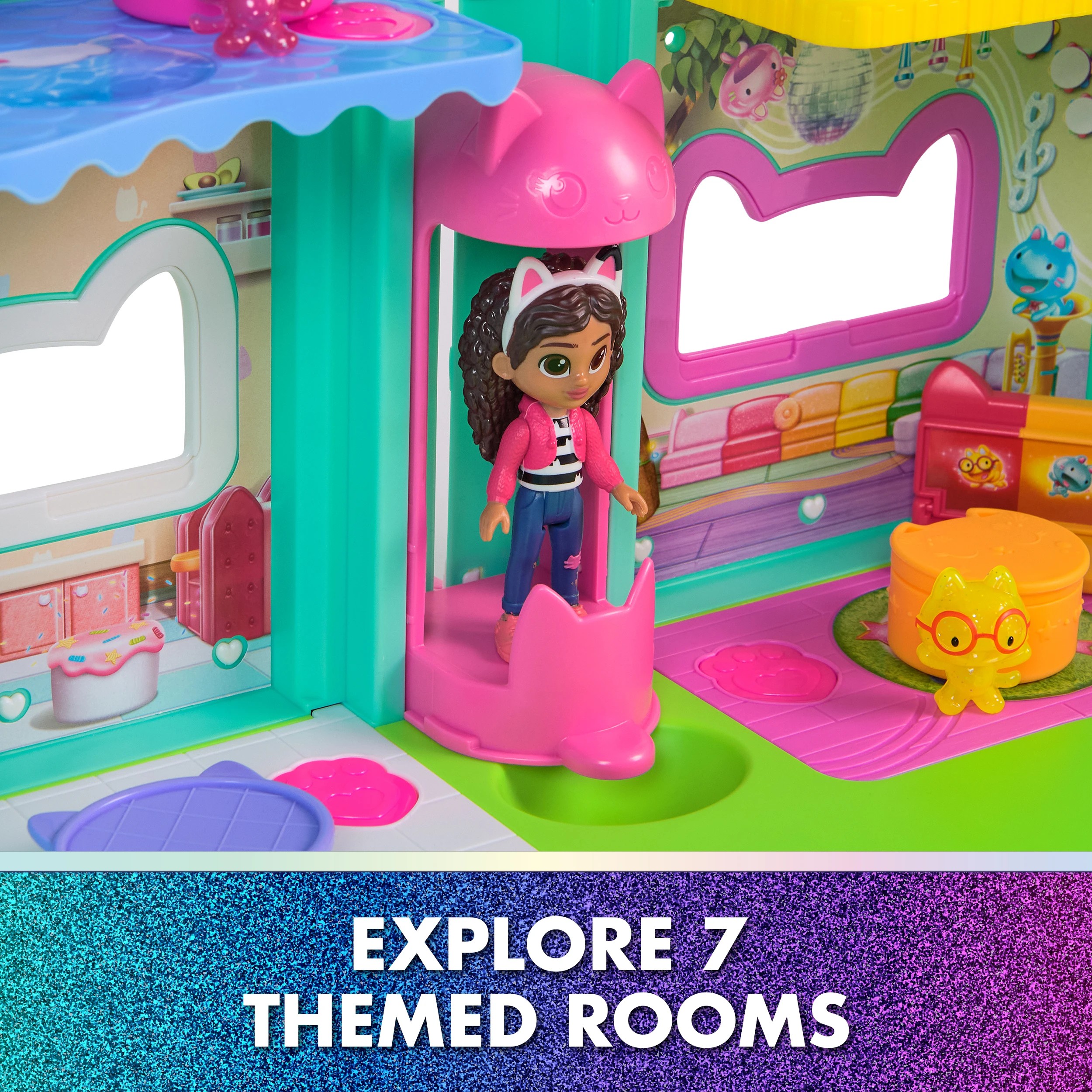 8 Gabby's Dollhouse the Movie Meow-mazing Interactive Dollhouse, 8 of 10