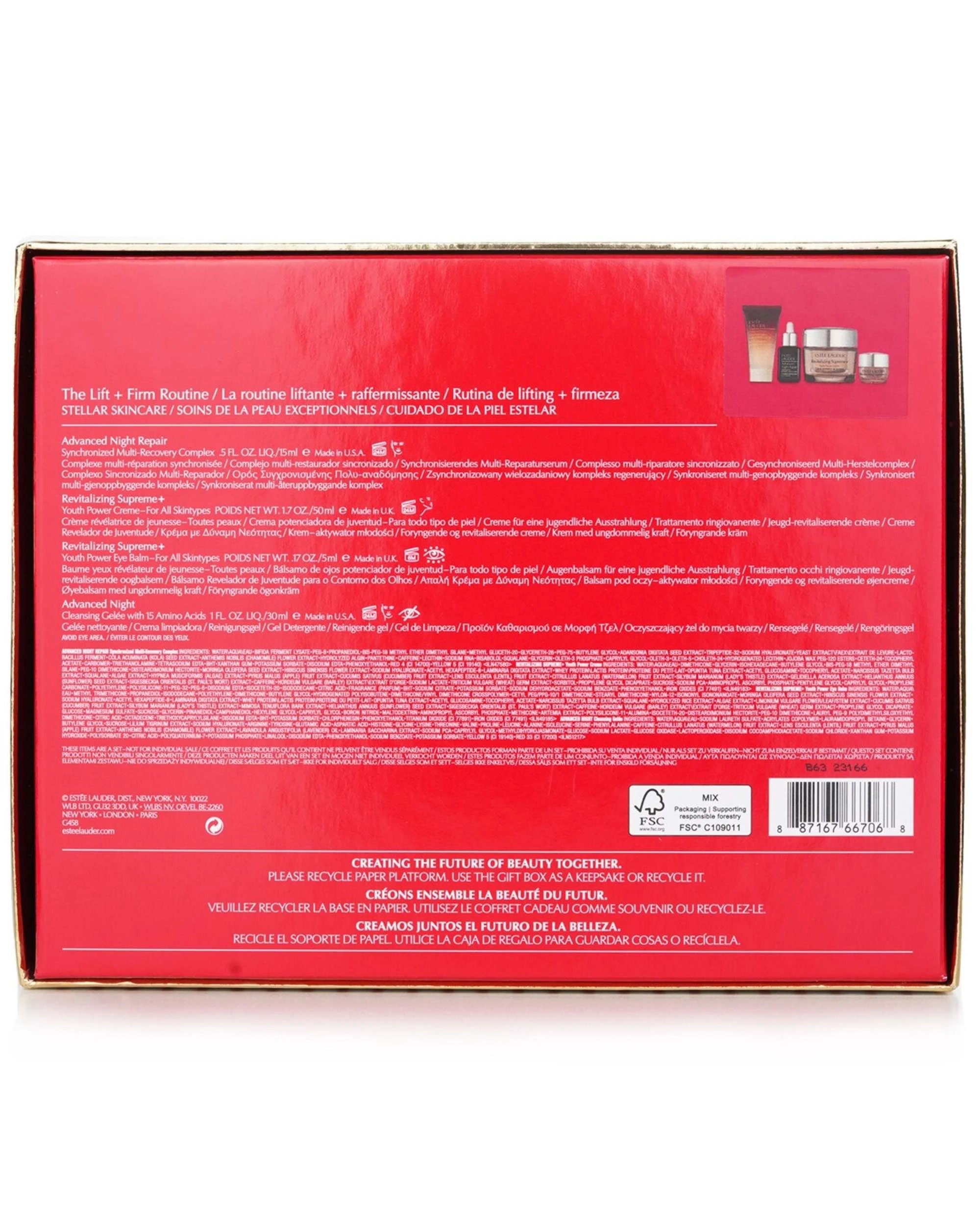 3 Estee Lauder The Lift + Firm Routine Set:  4pcs, 3 of 3