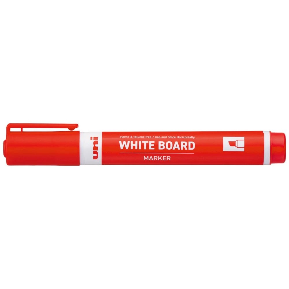 1 Uni-ball Whiteboard Marker Chisel Tip 2.2mm Red, 1 of 2