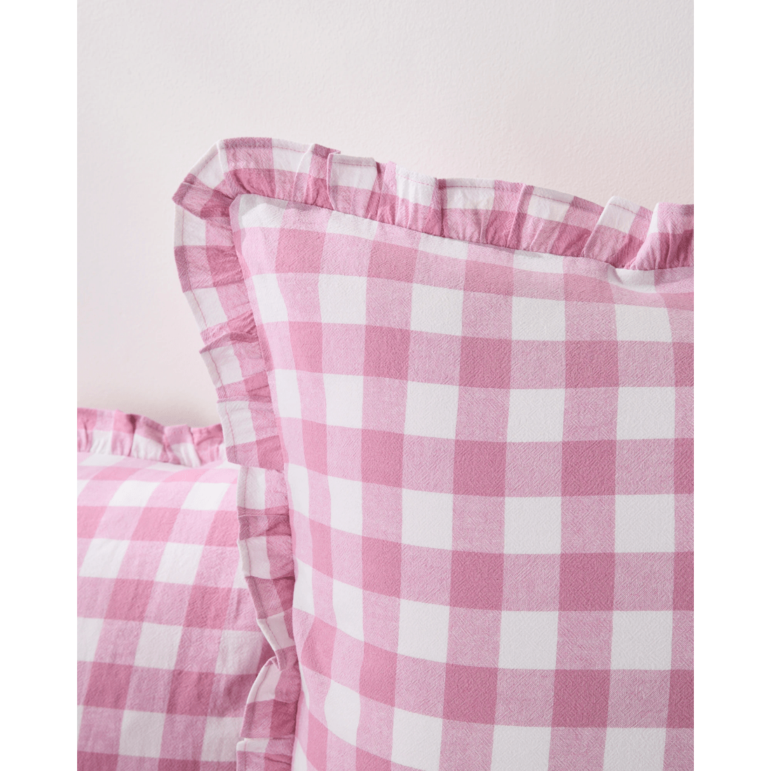 2 Target Lulu Gingham Linen/cotton European Pillowcase
 - Queen Bed
 - Pink, 2 of 3