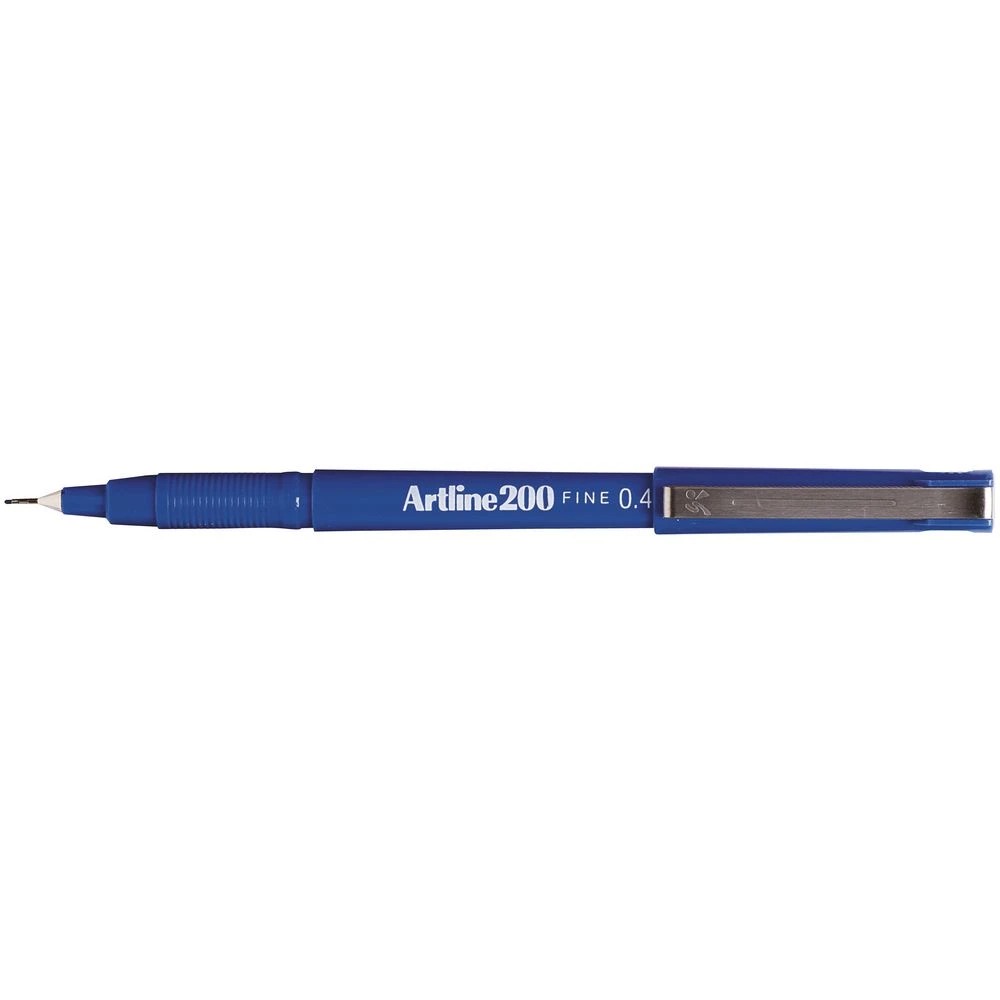 2 Artline 200 Fineliner 0.4mm Blue 2 Pack, 2 of 2