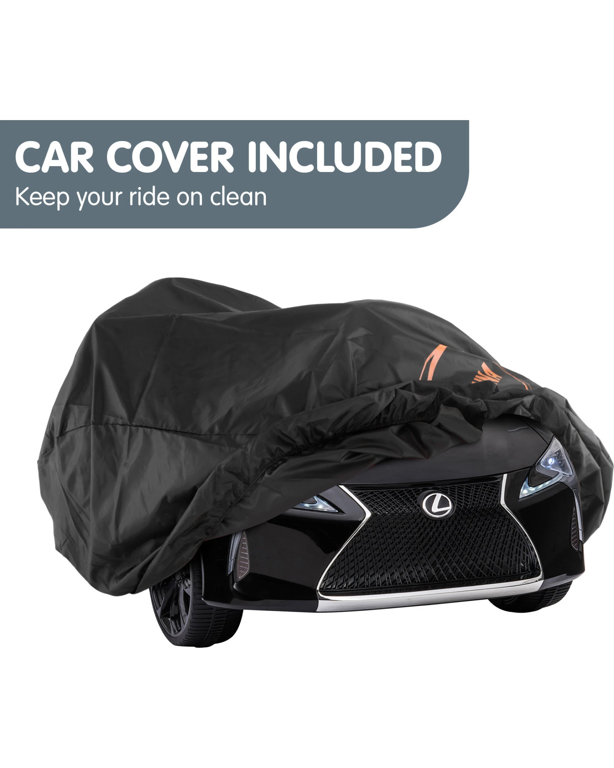 6 Kahuna Licensed Lexus LC 500 Kids Electric Ride On Car - Black, 6 of 9