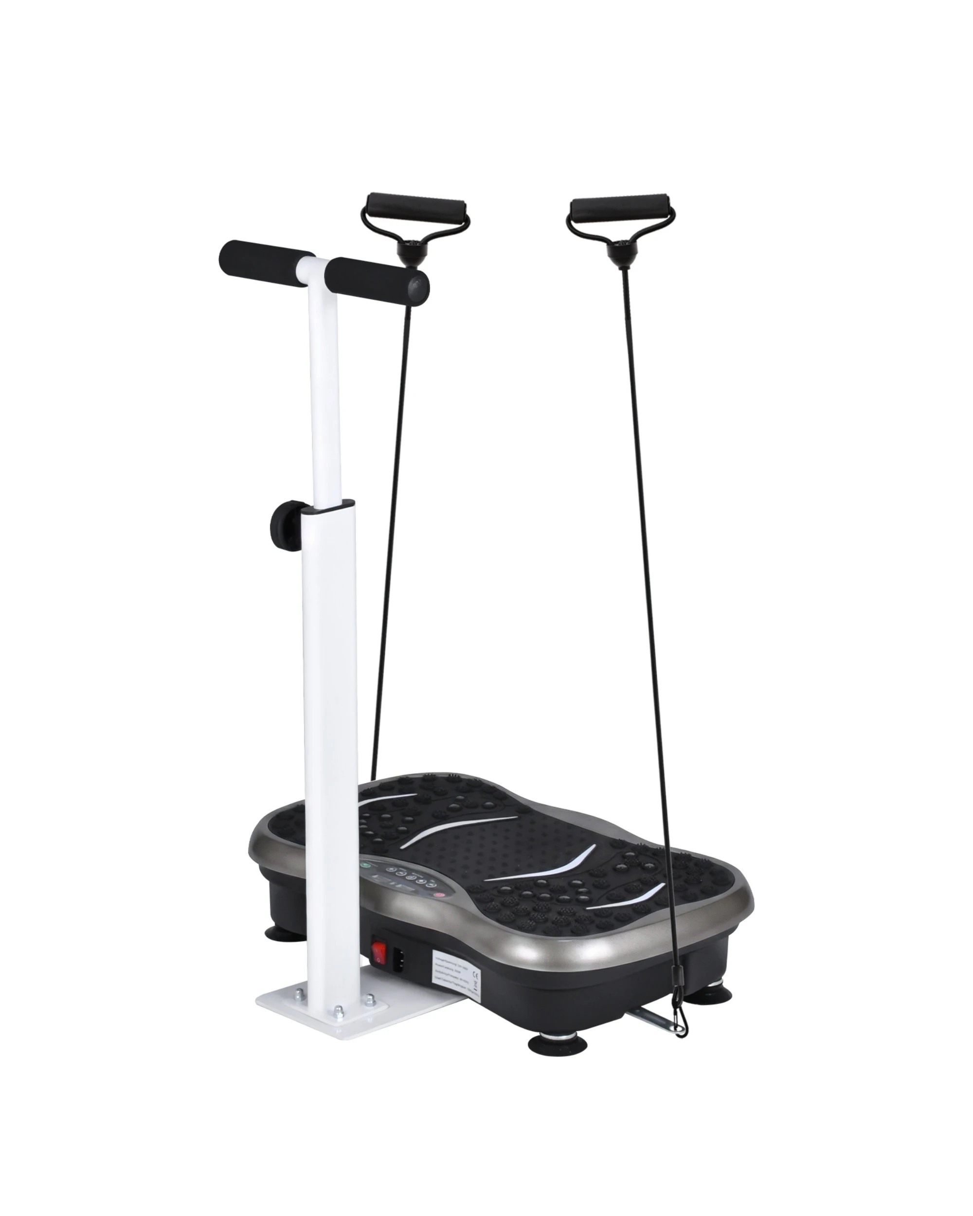 1 Advwin Vibration Plate Exercise Machine with Adjustable Handle - Grey, 1 of 7