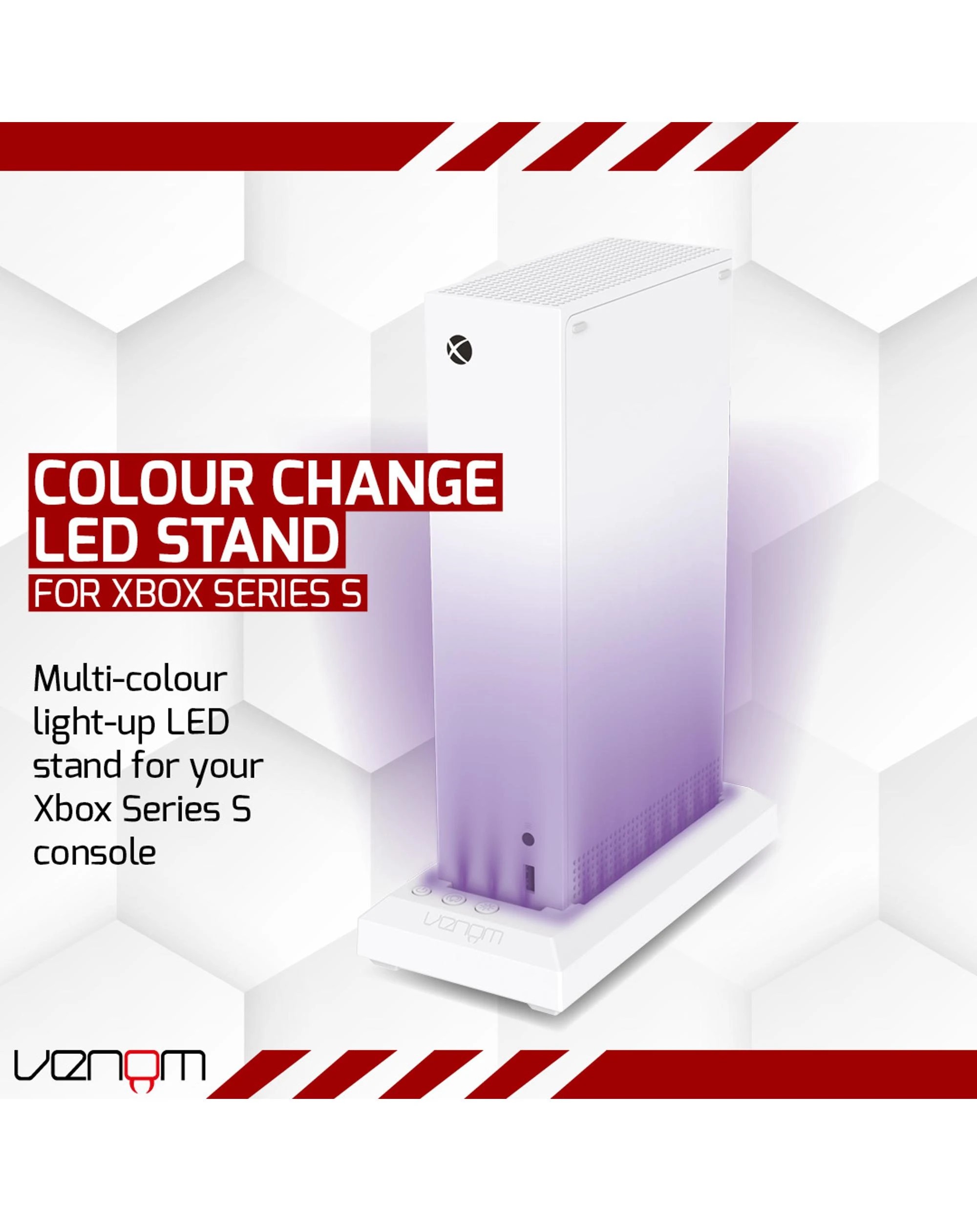 4 Venom Gaming Colour Change LED Stand for Xbox Series S - White, 4 of 7