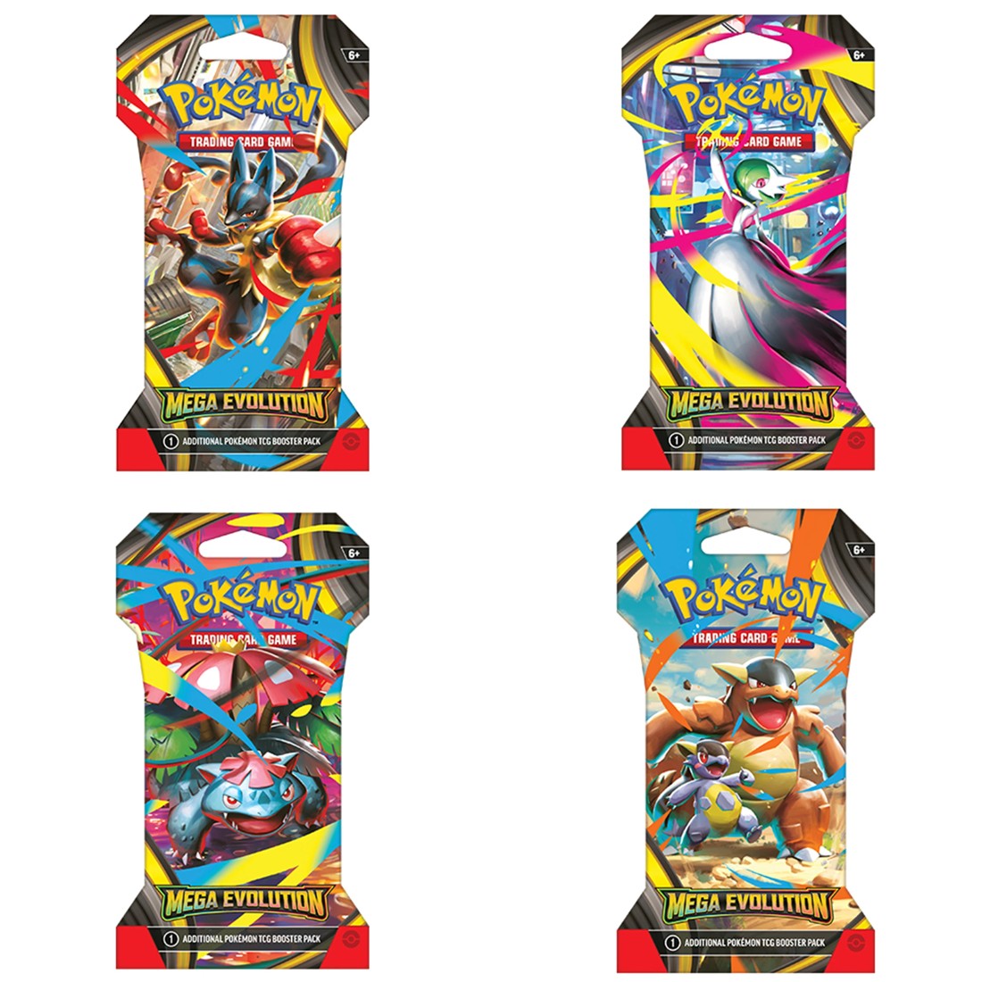 1 Pokemon Trading Card Game: Mega Evolution Blister Pack - Assorted, 1 of 6