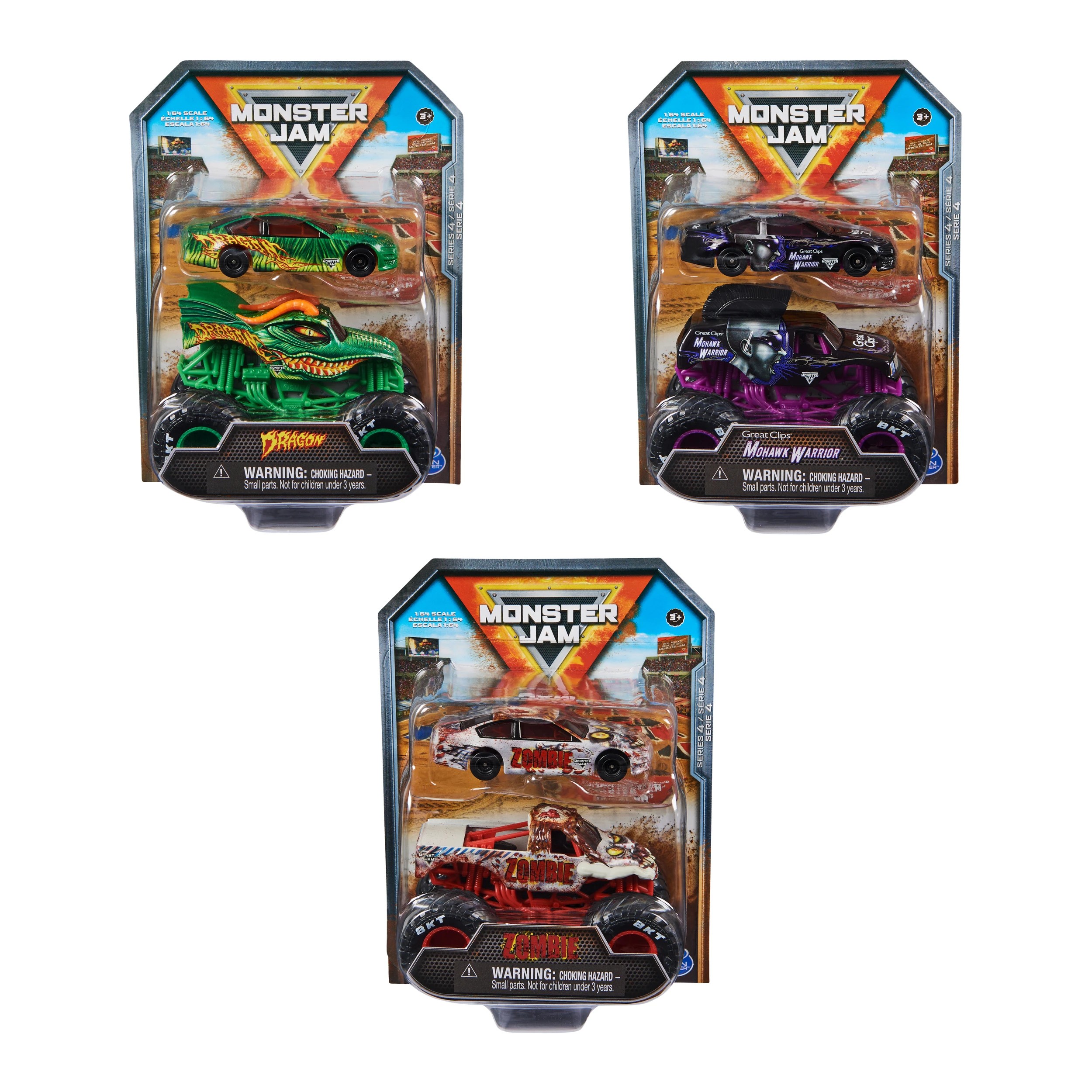 1 Monster Jam 1:64 Scale Truck and Race Car Set - Assorted, 1 of 7