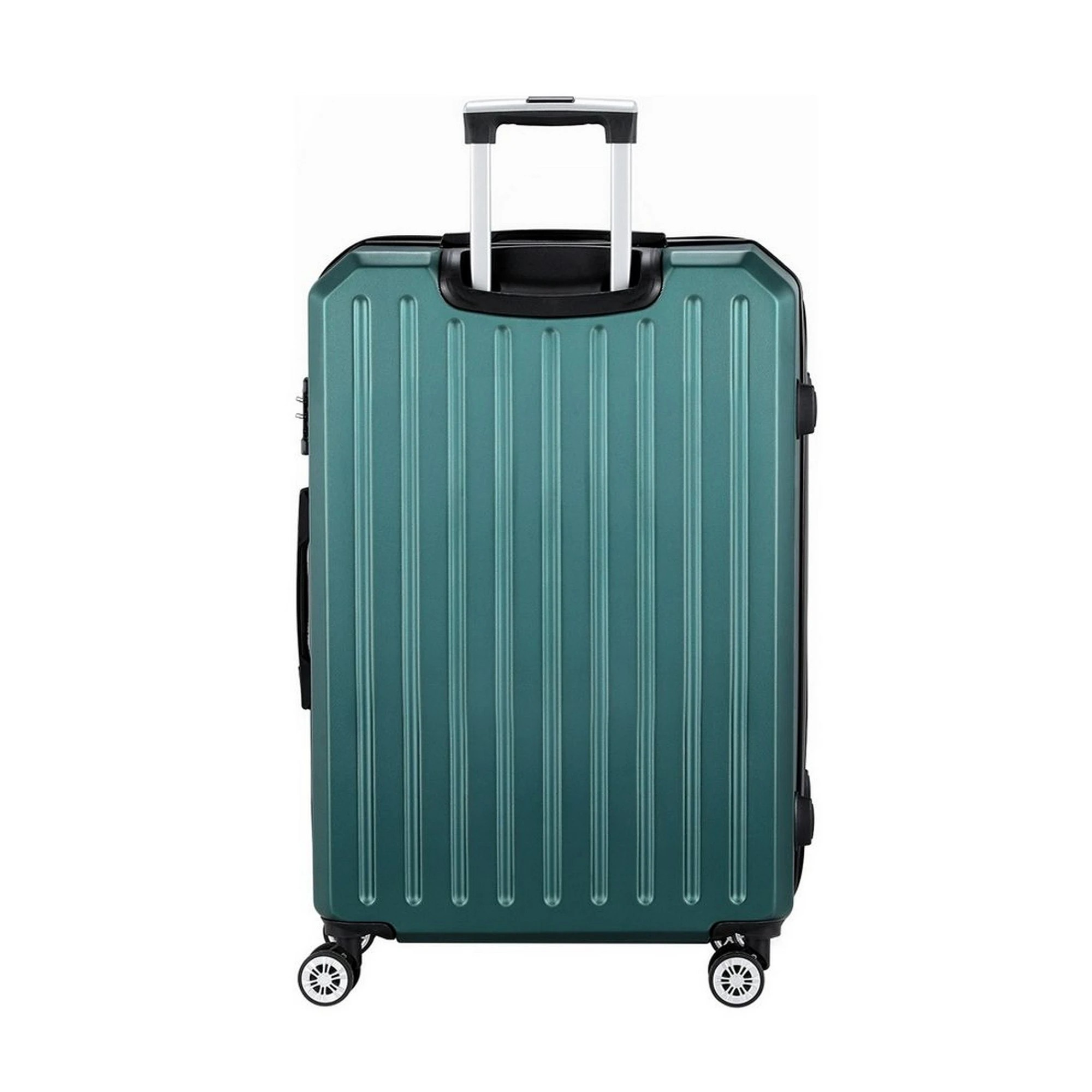 2 Wanderlite 28" 75cm Luggage Trolley Travel Suitcase Carry On Storage TSA - Green, 2 of 5