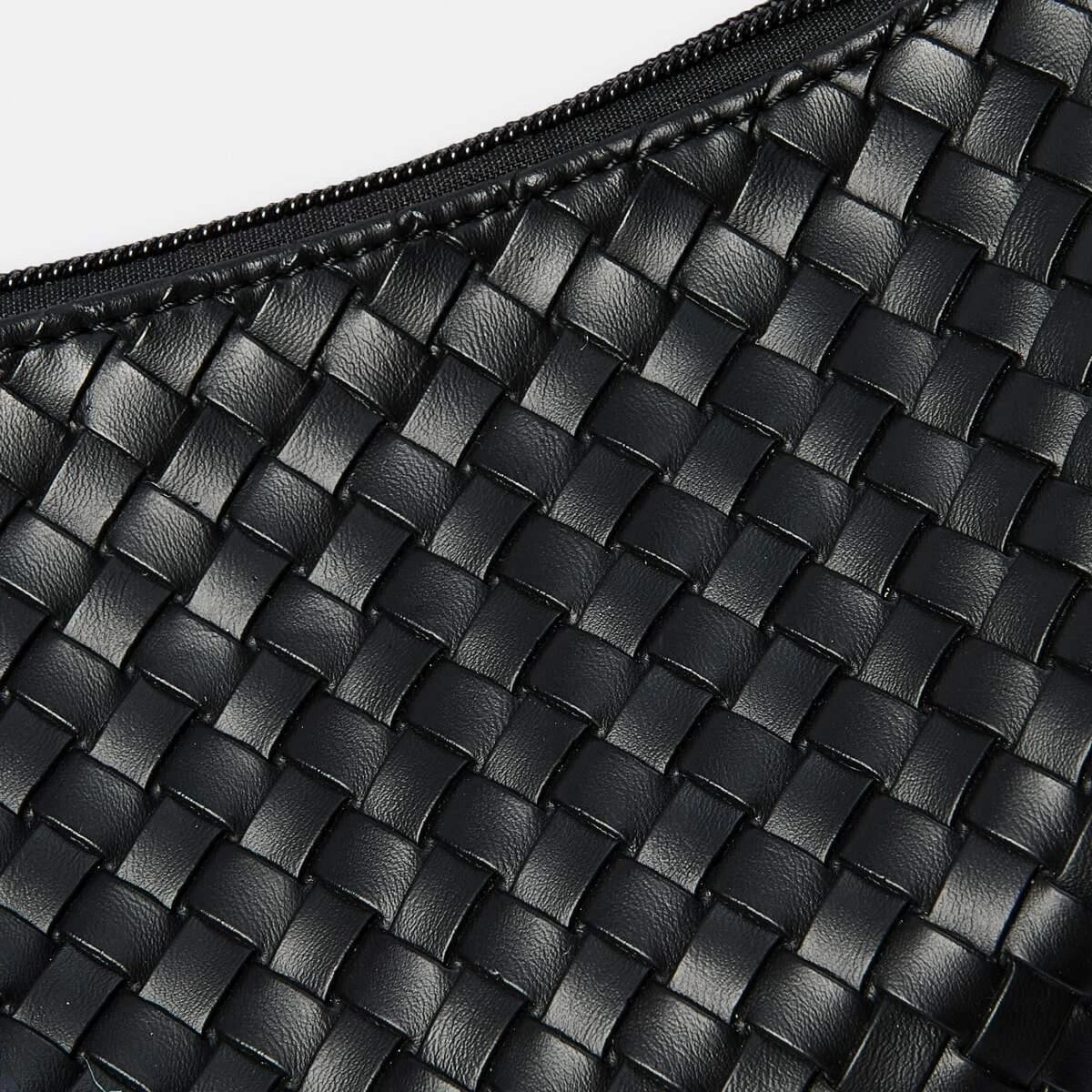 5 Weave Shoulder Bag BLACK, 5 of 11