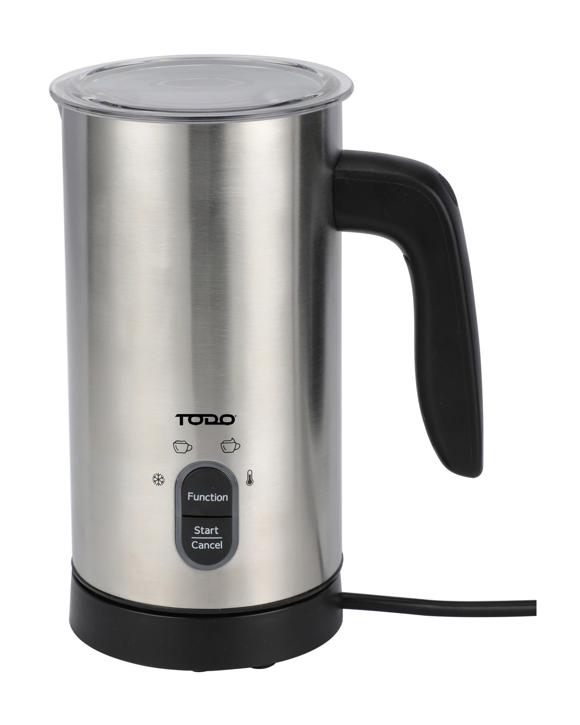 TODO Milk Frother Hot and Cold Stainless Steel Coffee Milk Foam Maker 500W