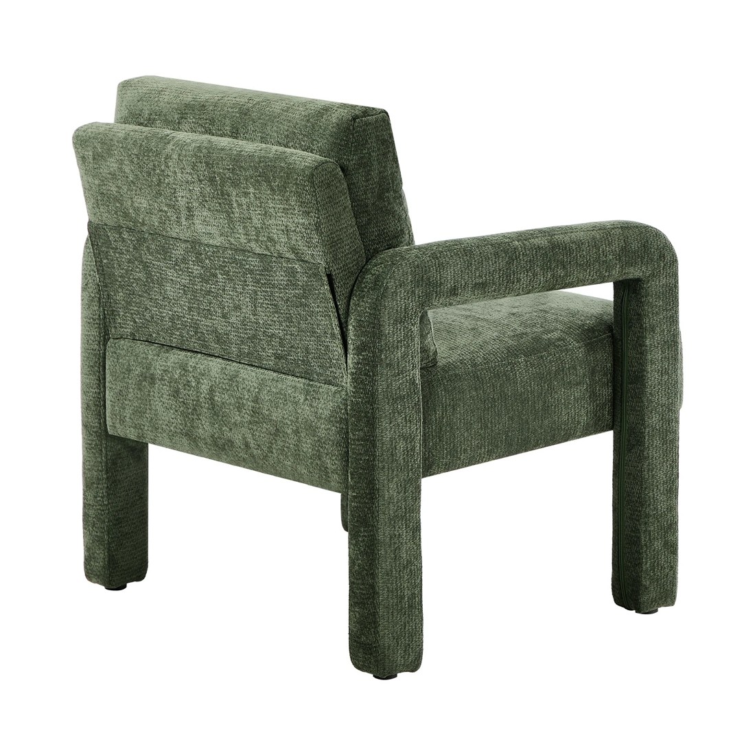 9 Oikiture Armchair Velvet Accent Chairs 1 Seater Lounge Sofa Chair - Green, 9 of 10