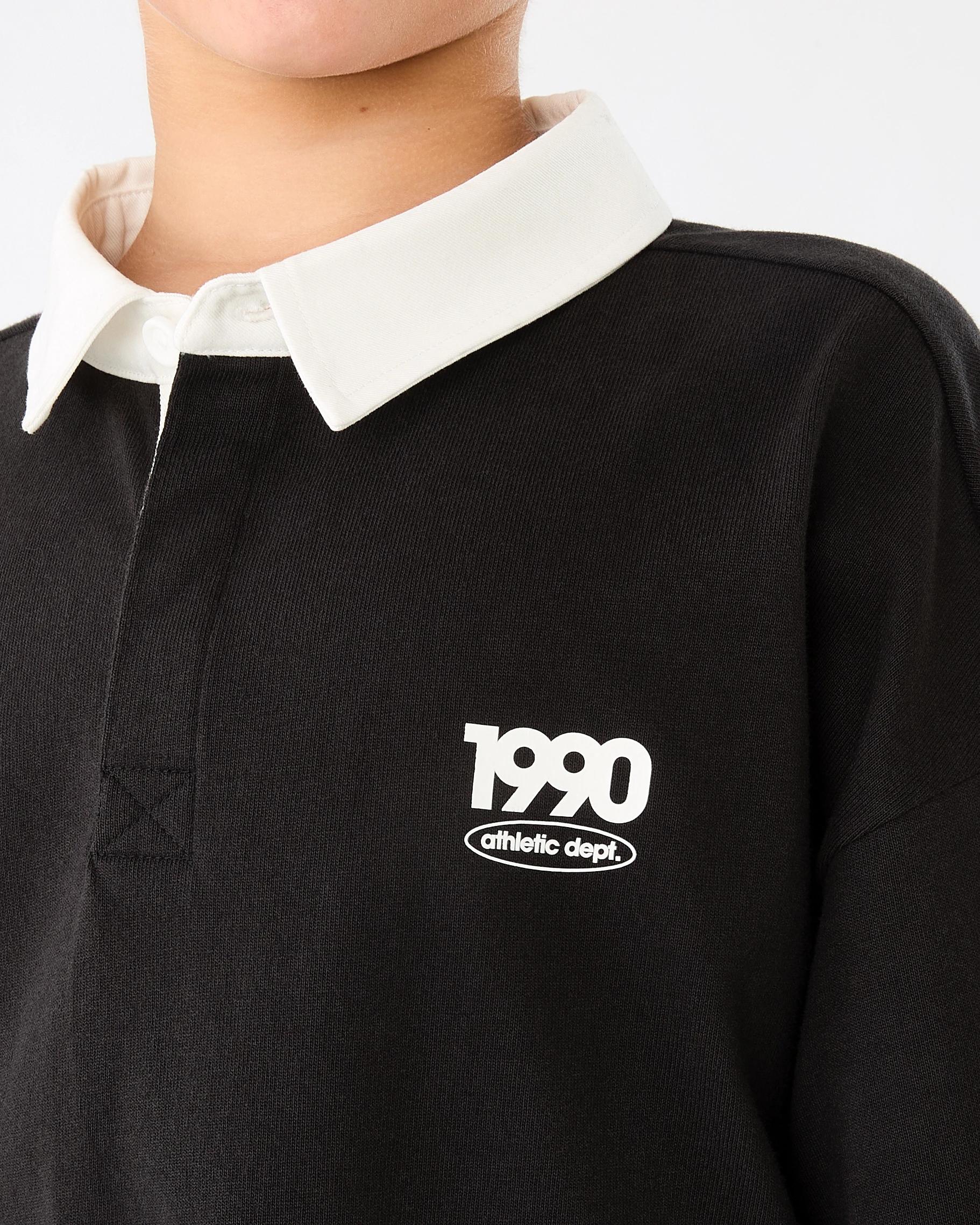 4 Oversized Rugby T-shirt Blk Varsit, 4 of 8