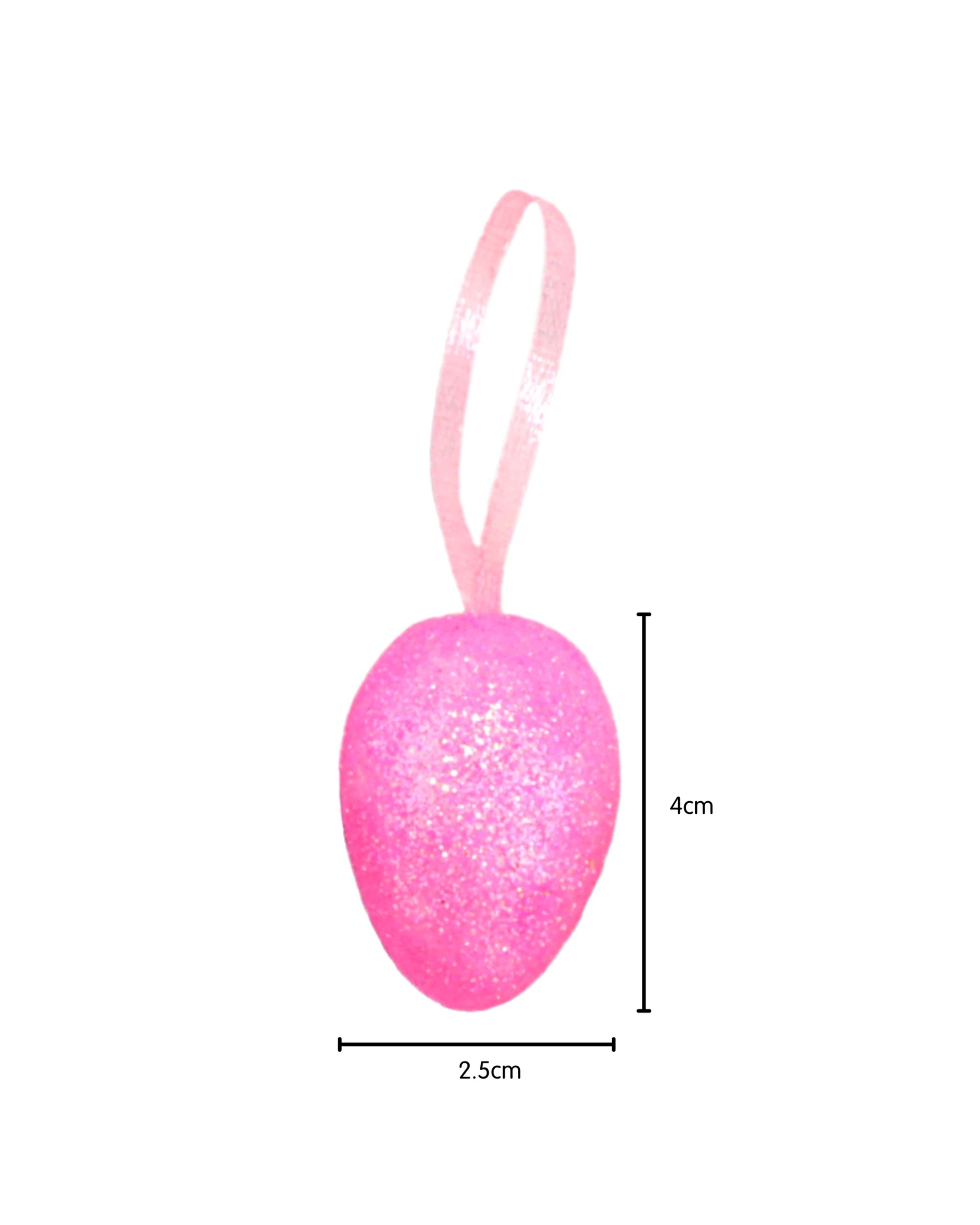 2 Design Group Glitter Foam Easter Egg Hanging Decorations Pack of 12 - Multi, 2 of 4