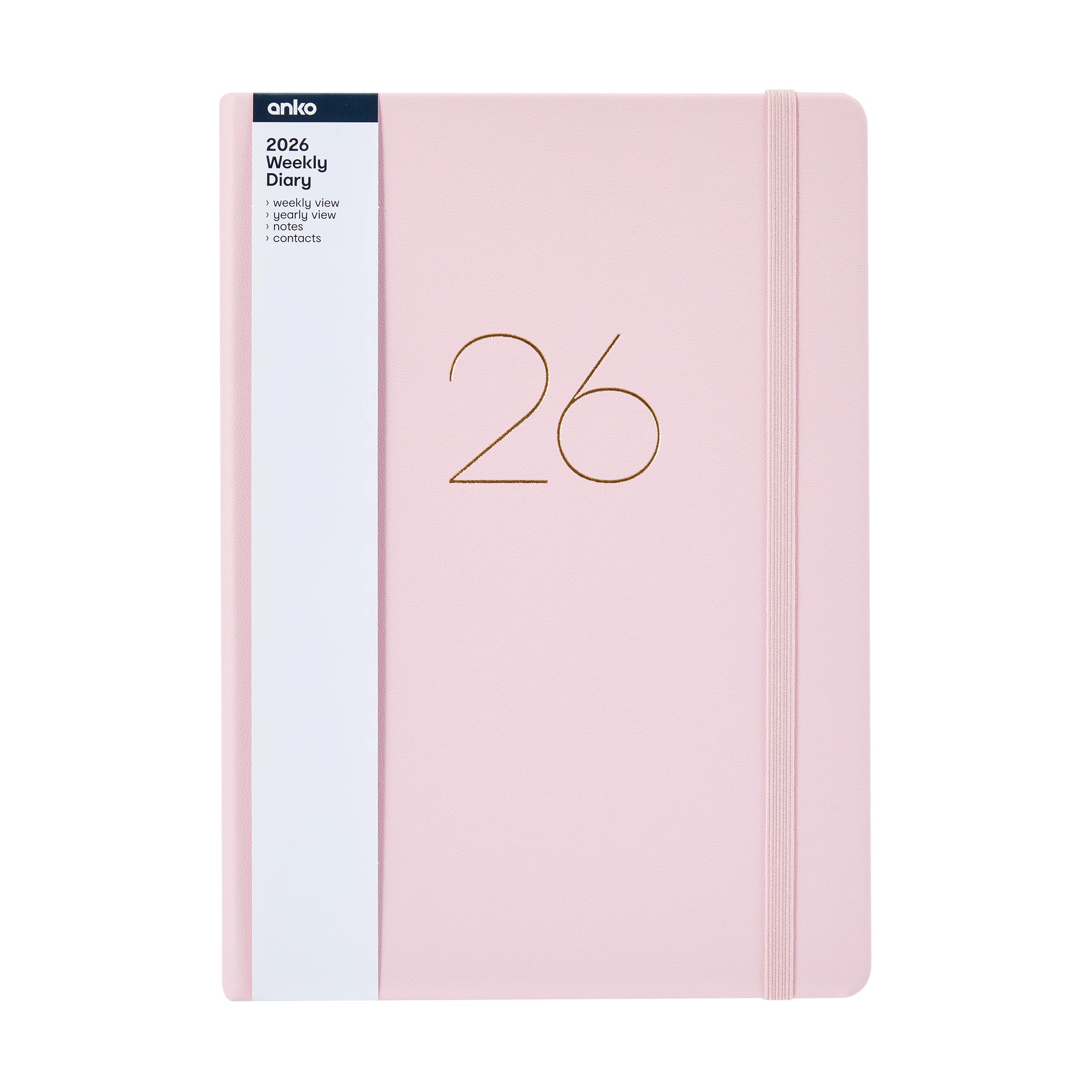 8 2026 Weekly Diary - Pink, 8 of 9