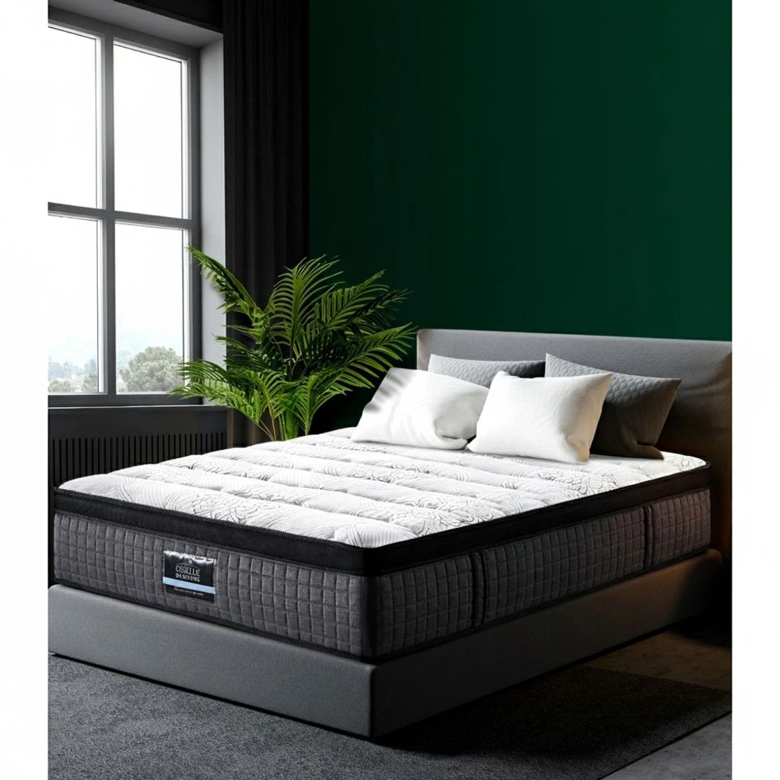 5 Giselle Bedding 34cm Mattress 9 Zone Latex Foam Queen - Queen Bed - Multi, 5 of 7