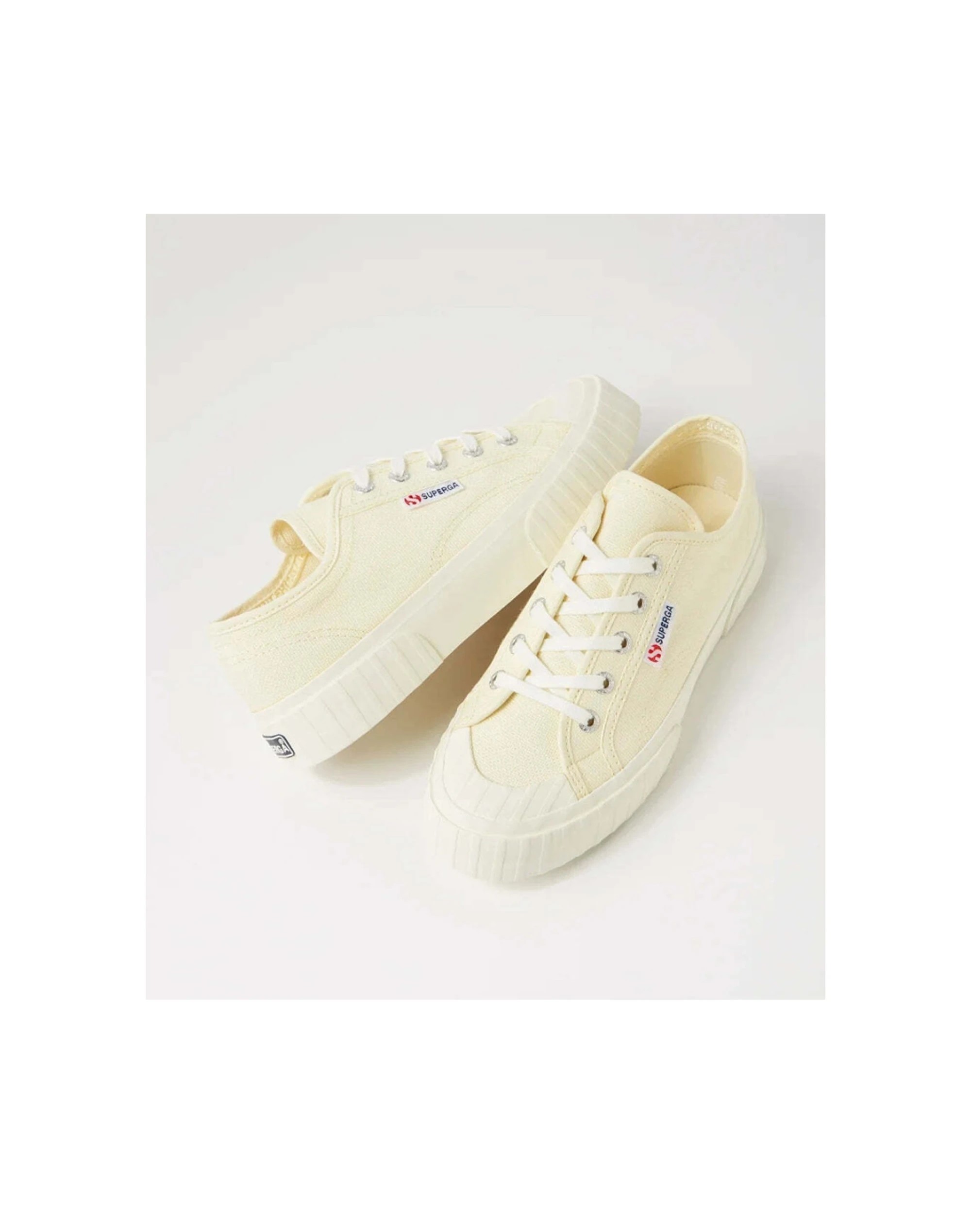 4 Superga 2630 Stripe Canvas Casual Sneakers Lace-Up Shoes - 7.5 - Beige, 4 of 4