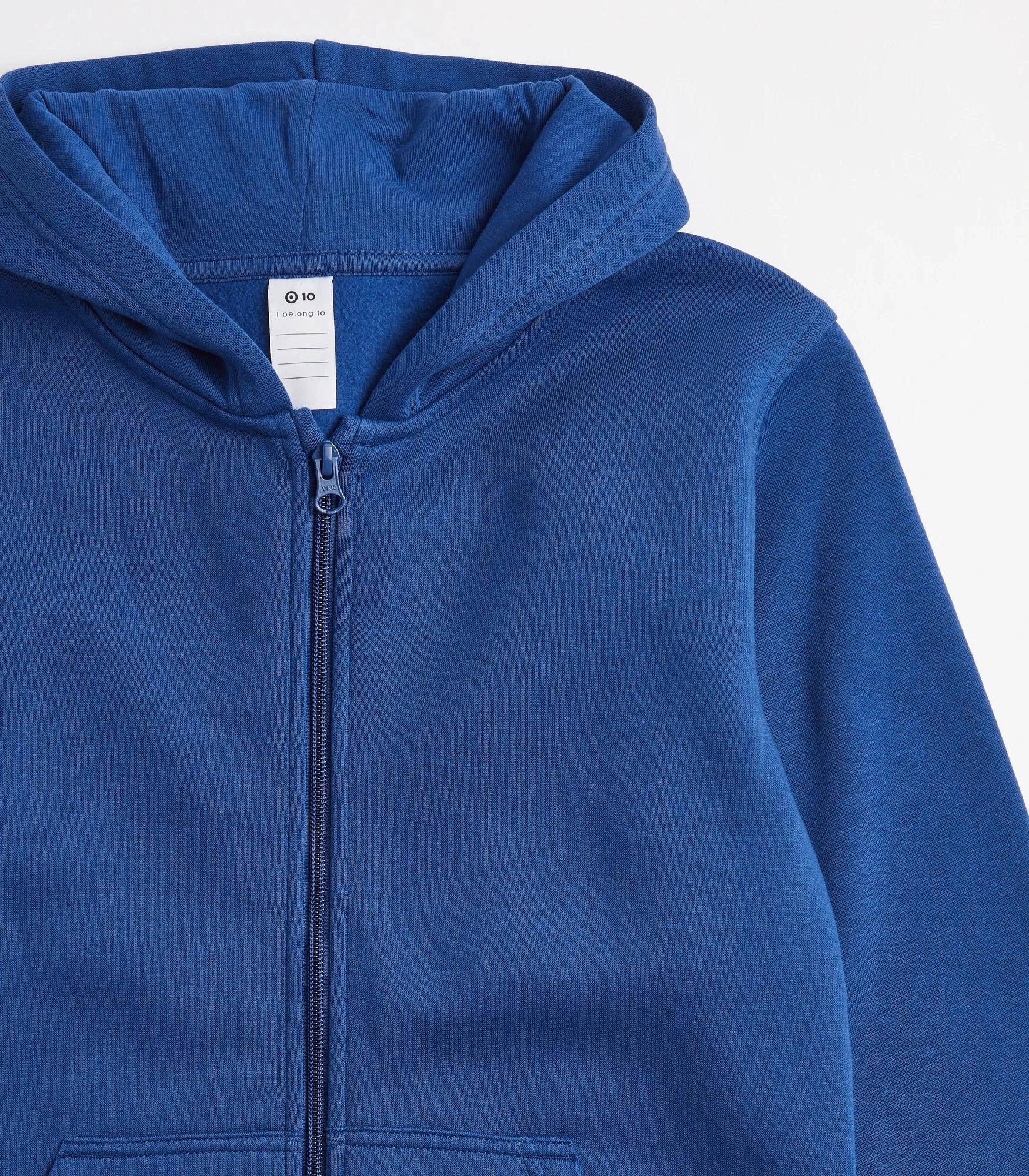 5 Target School Zip Thru Fleece Hoodie ROYAL BLUE, 5 of 8