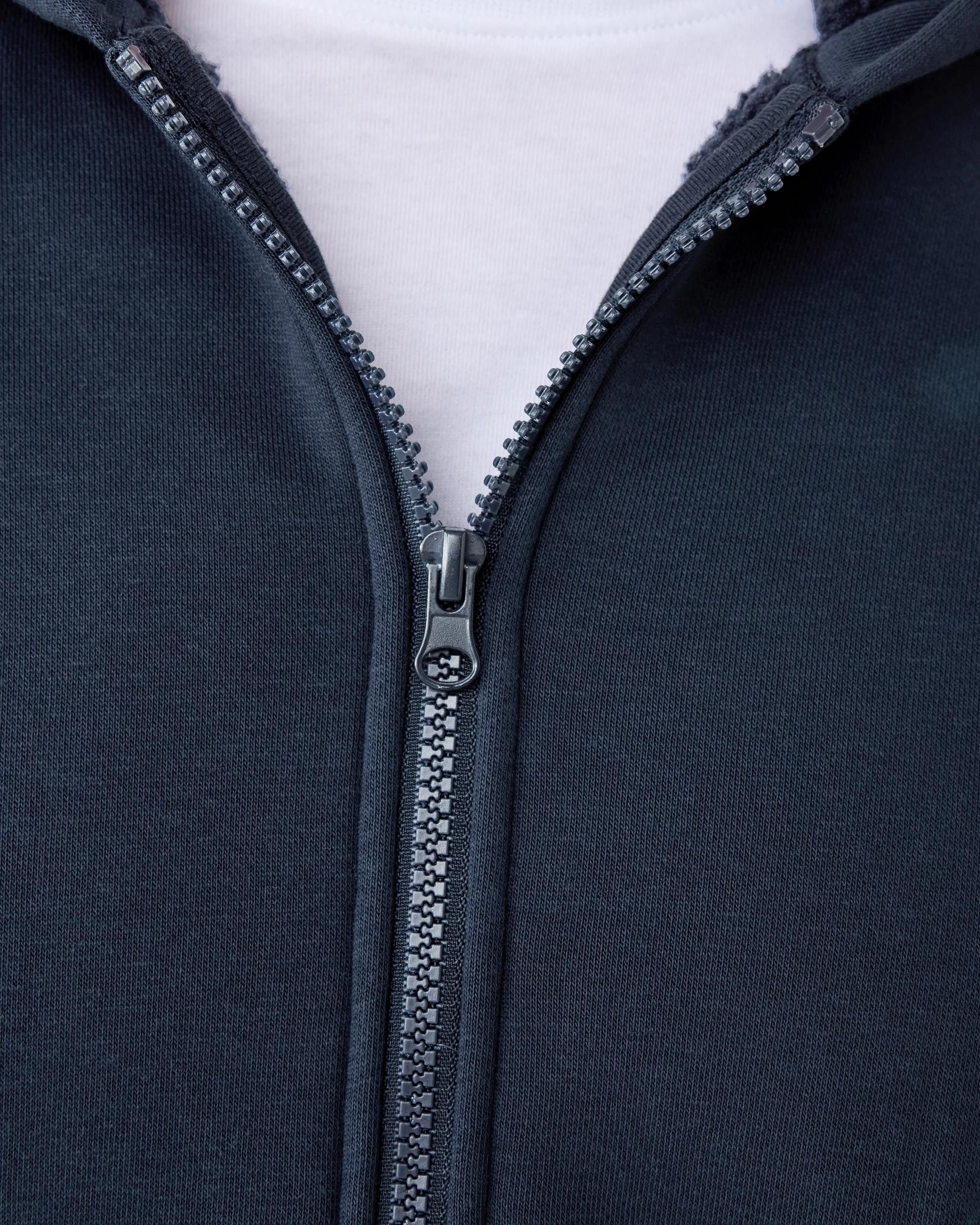 6 Sherpa Lined Zip Through Hoodie Nvy Sphire, 6 of 7