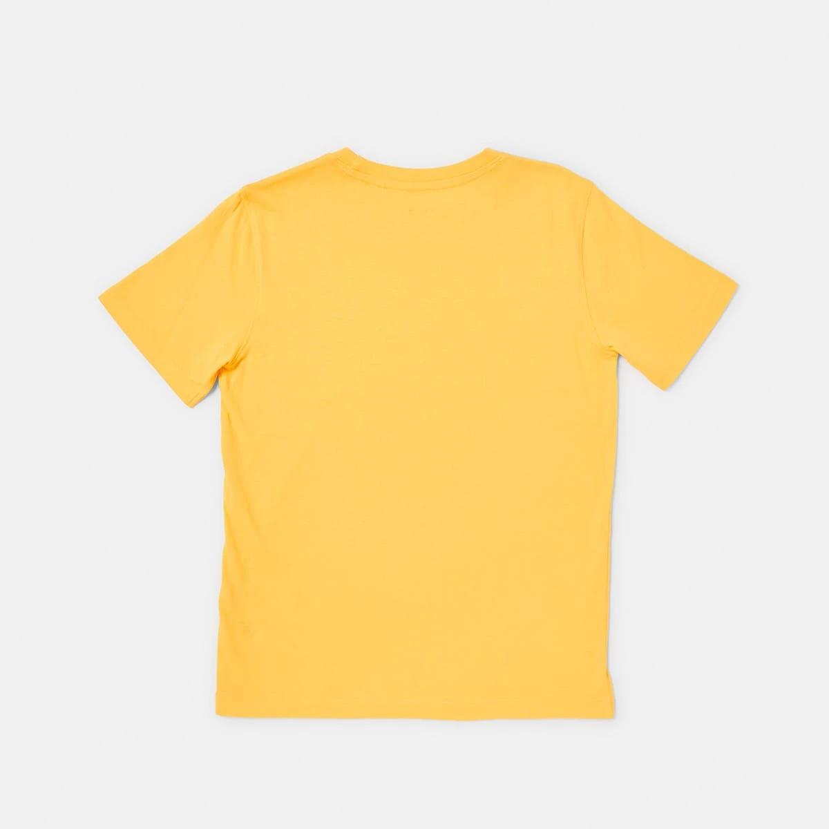 8 Short Sleeve Plain T-shirt LEMON CHROME, 8 of 8