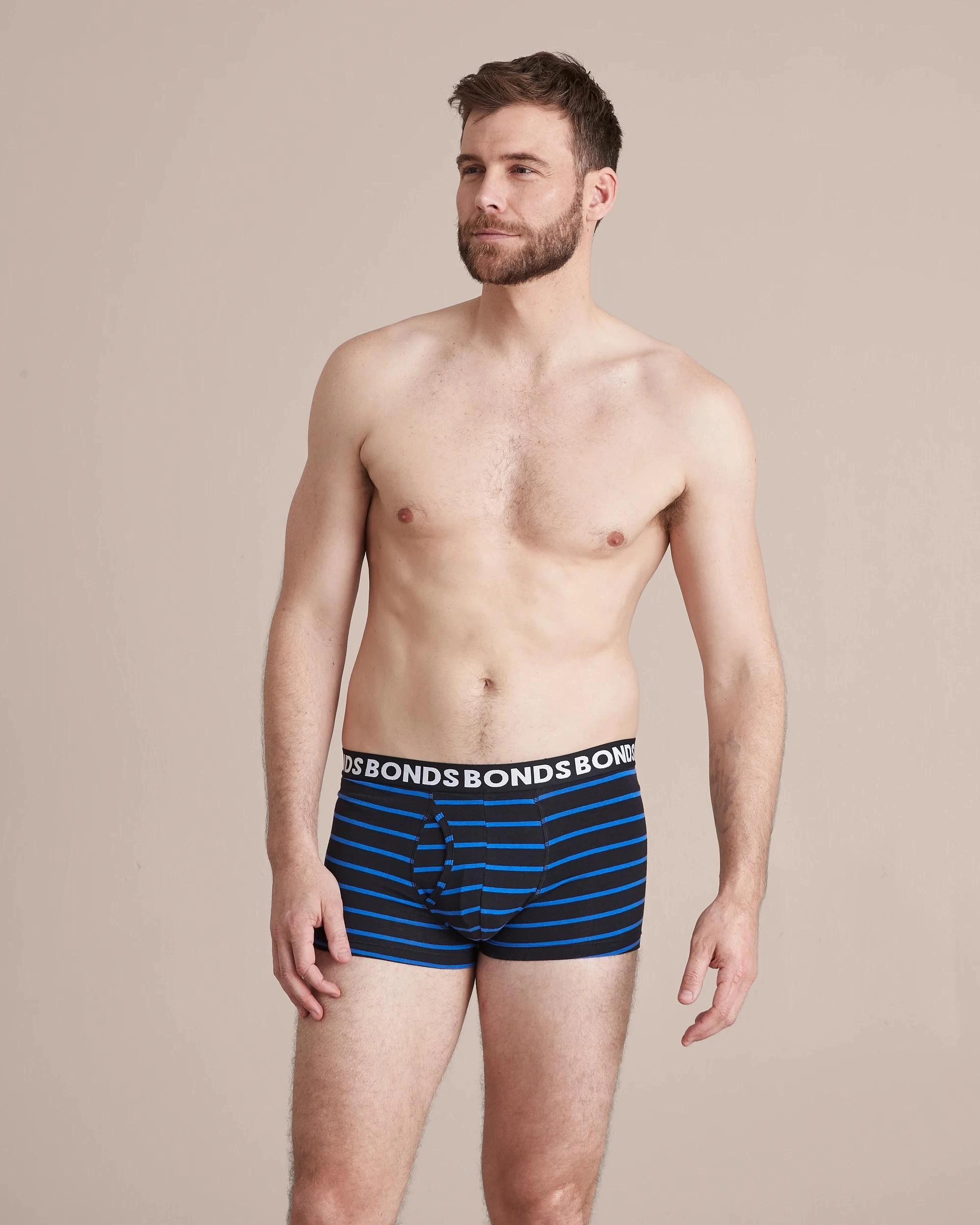 2 Bonds 3 Pack Everyday Trunks NAVY BLUE/WHITE STRIPE, 2 of 9