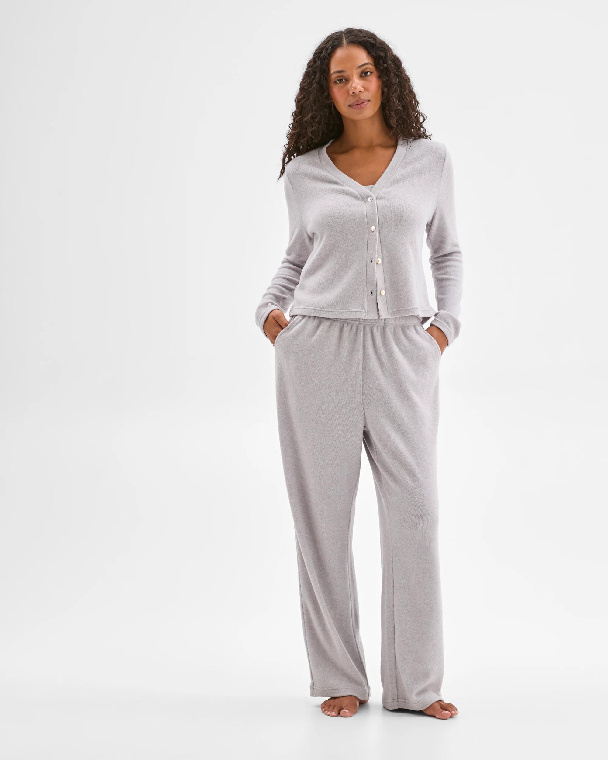 2 Target Woman Cosy Sleep Cardigan GREY, 2 of 6