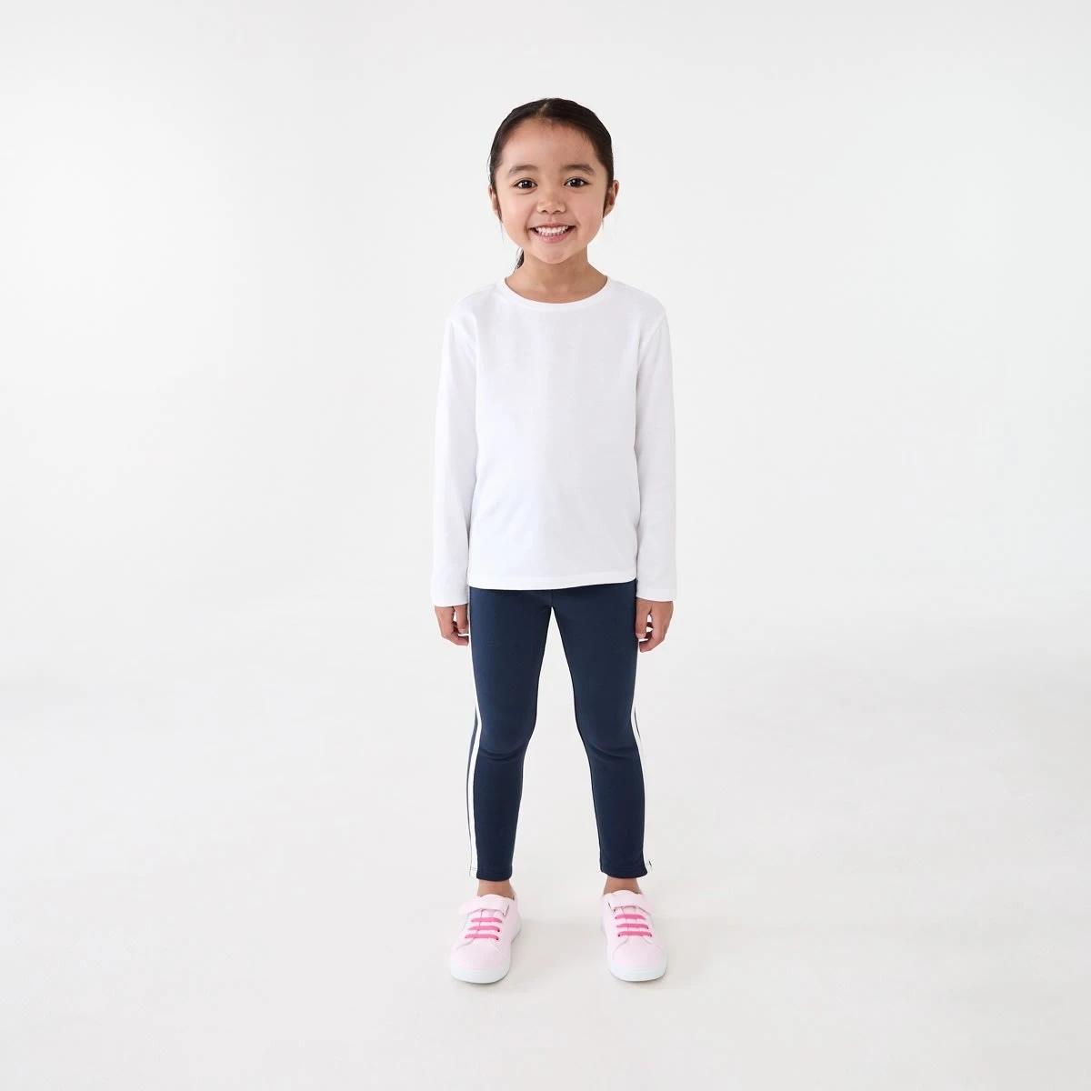 5 Fleecy Lined Leggings Dress Navy, 5 of 8