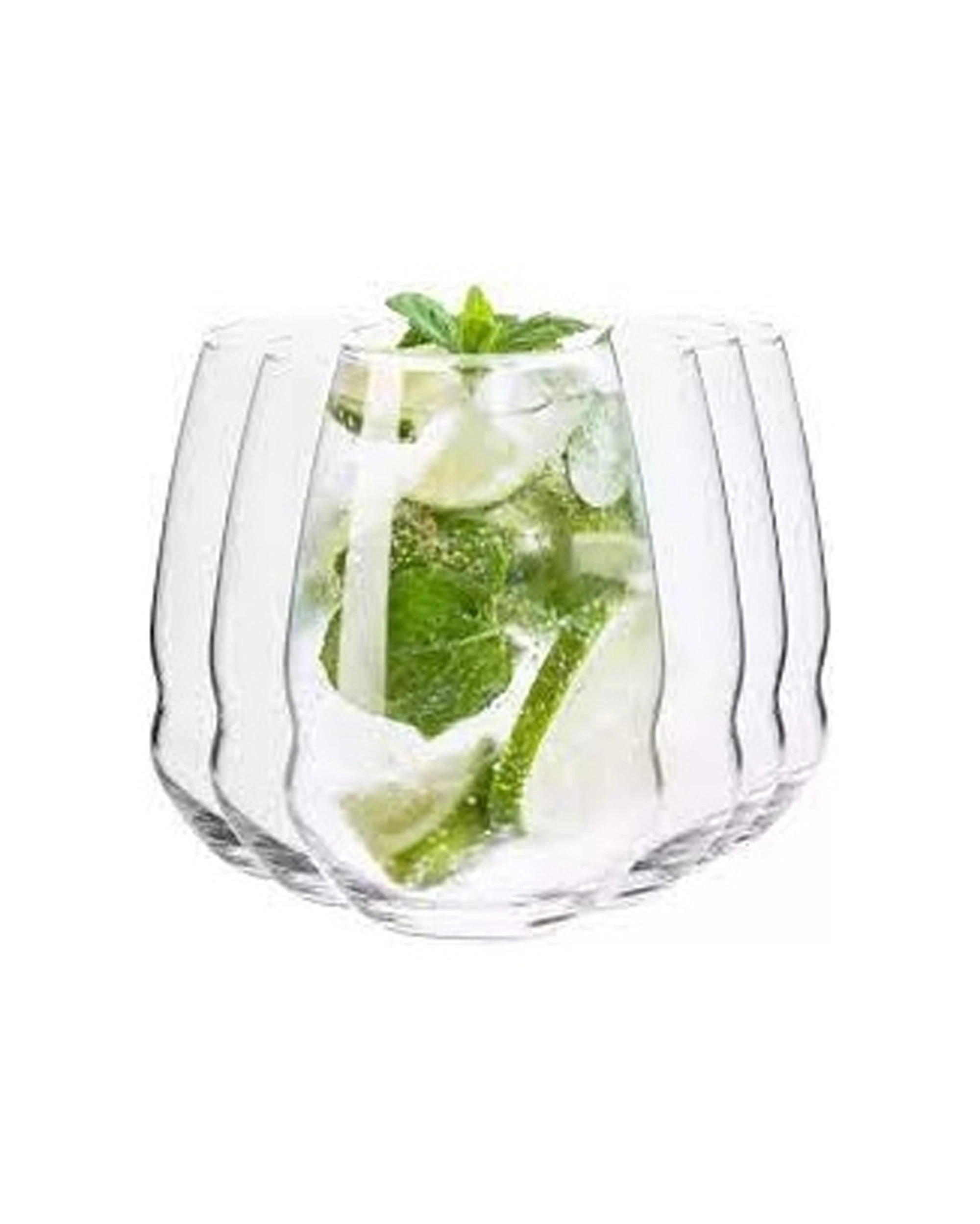 1 Krosno Inel Highball Glass Set Of 6 560ml Gift Boxed Dishwasher Safe Faceted - Plain, 1 of 2