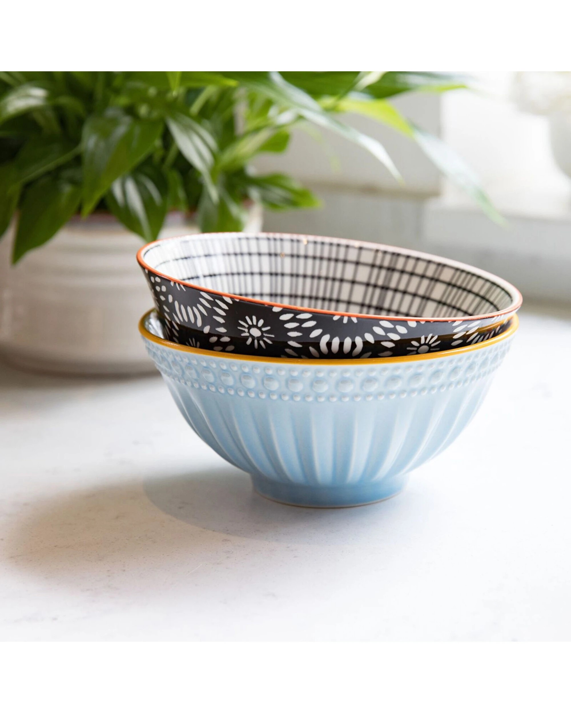 6 Mikasa 4pc Does It All Kitchen Glazed Bowl 15.7cm Durable Microwave Dishwasher Safe - Multi, 6 of 8