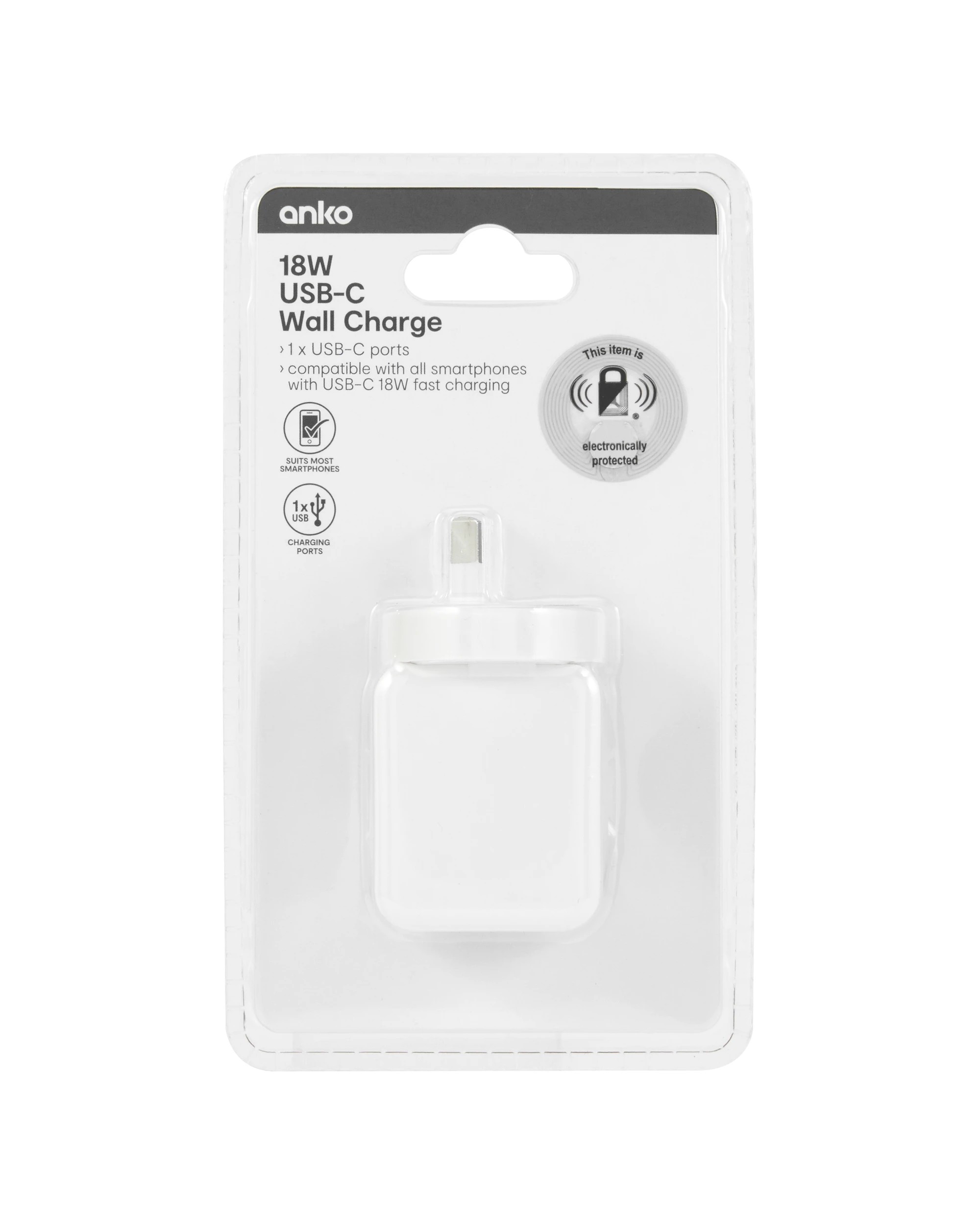 5 Wall Charger USB-C Fast Charging - White, 5 of 5
