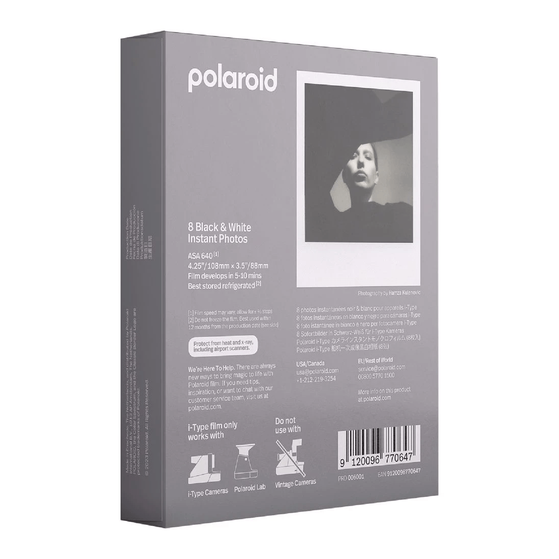 4 Polaroid Black and White Film for i-Type Camera 8 Pack, 4 of 4
