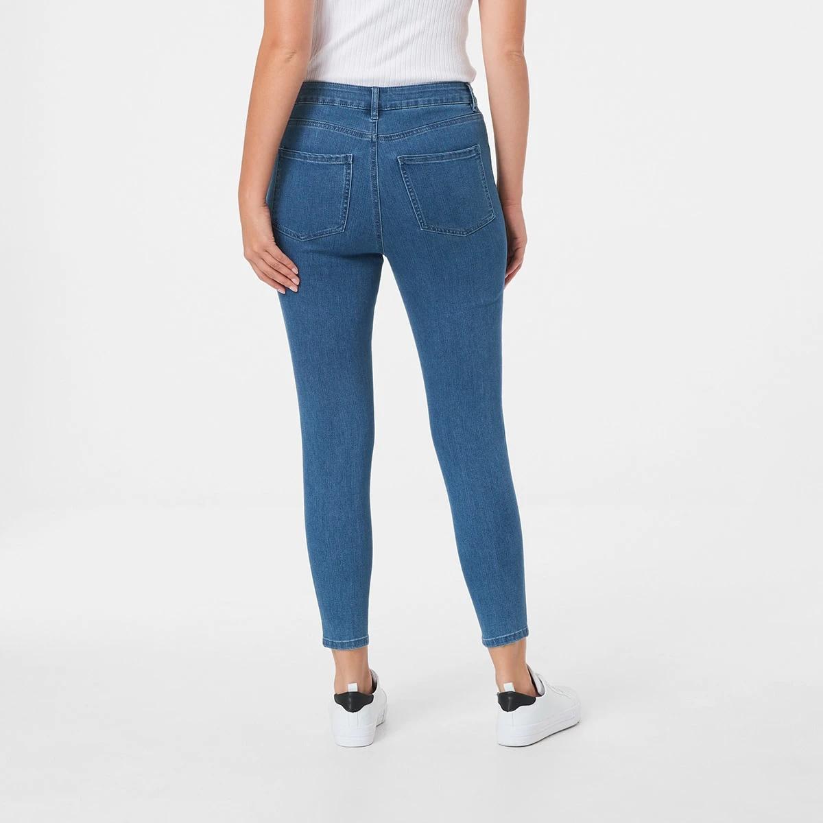 3 High Rise Ankle Length Skinny Jeans Mid Wsh, 3 of 4