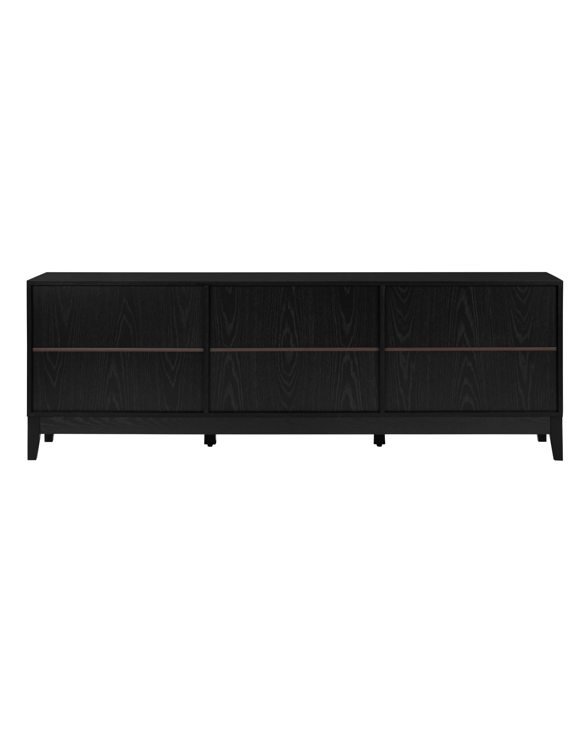 5 Kodu Entertainment Unit TV Cabinet 180cm 2 Doors 2 Drawers - Black, 5 of 10