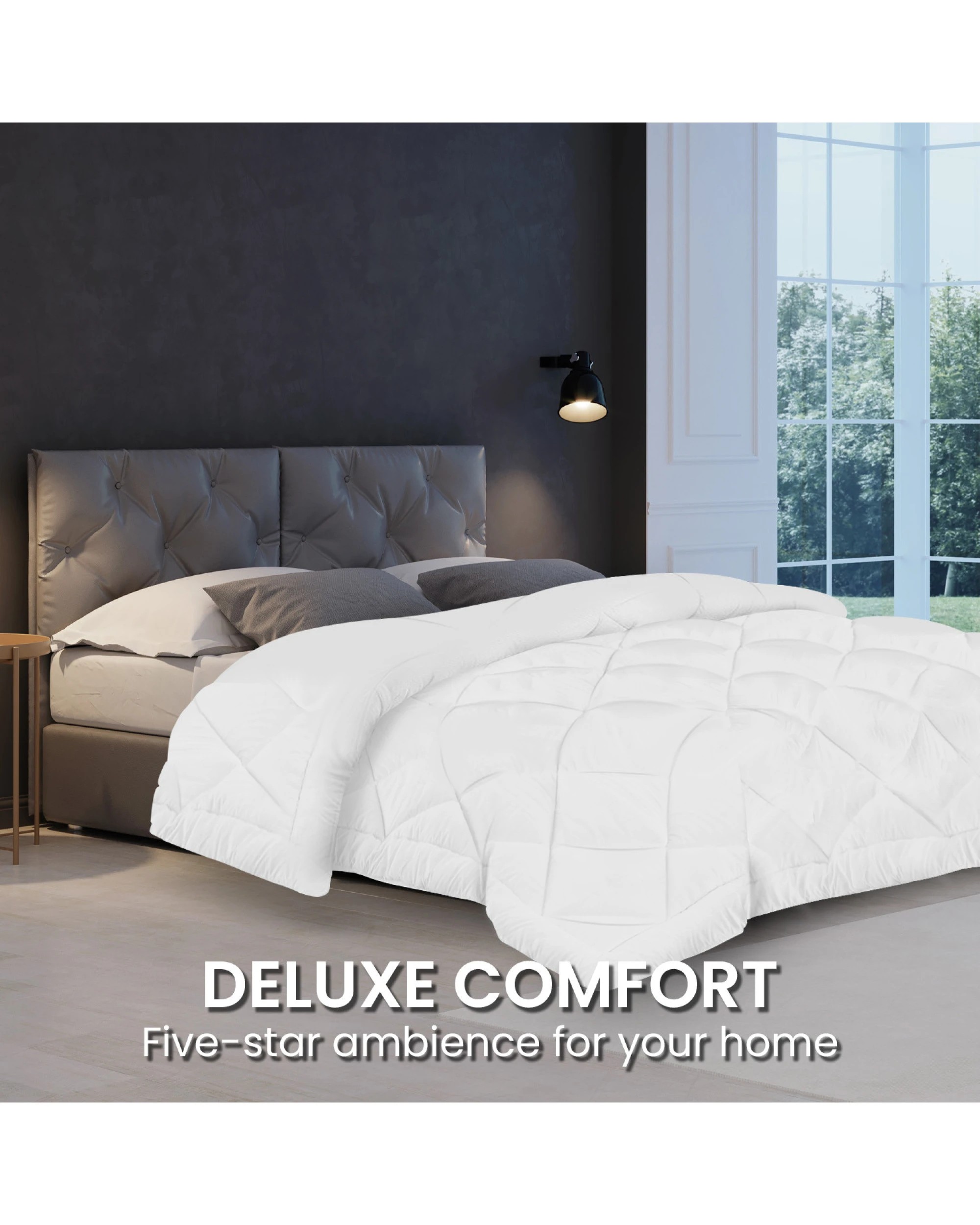 10 Laura Hill 700gsm Microfibre Bamboo Quilt Comforter Doona
 - Queen Bed, 10 of 10