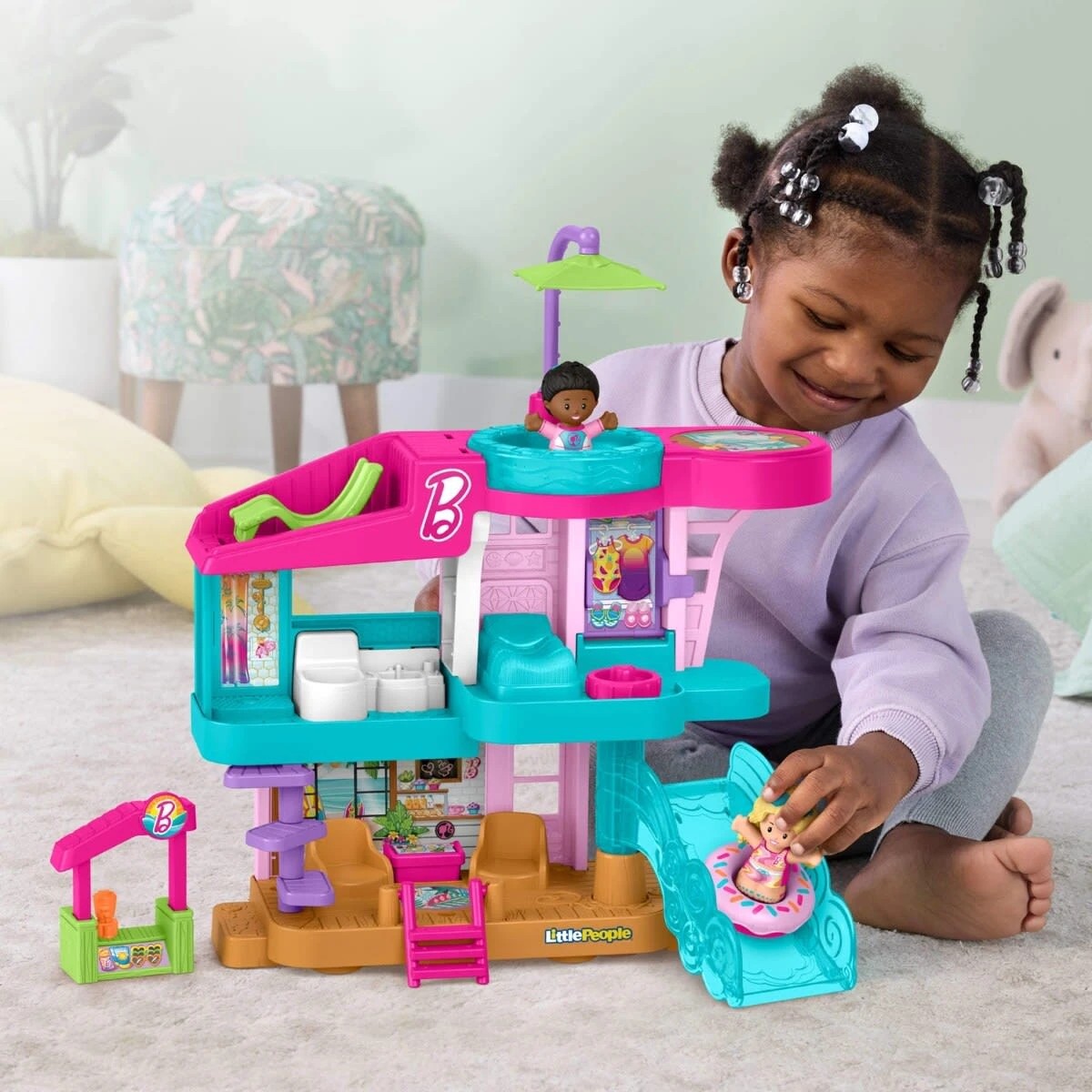 8 Fisher-Price Barbie Little People Beach House Playset, 8 of 8
