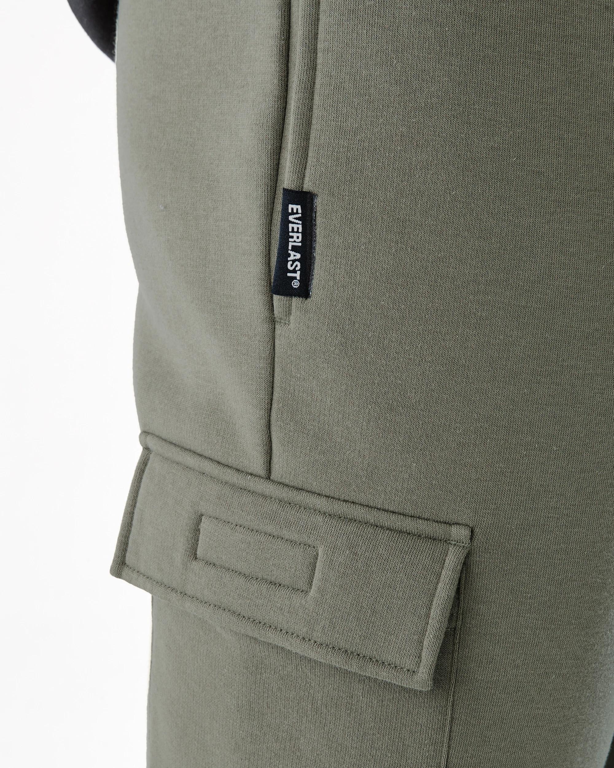 4 Everlast Mens Cargo Trackpants Cement, 4 of 8