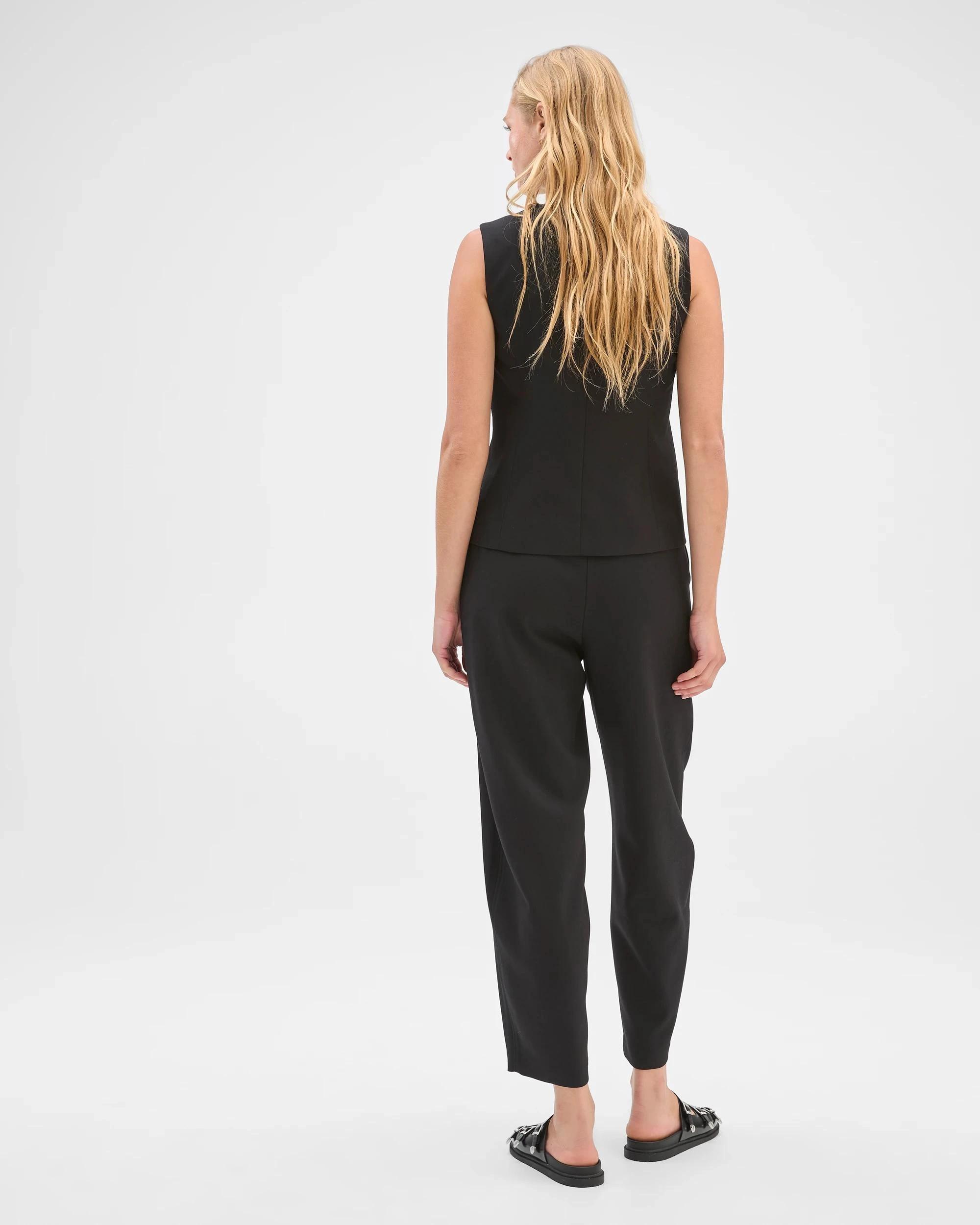 5 Preview Tailored Barrel Leg Pants BLACK, 5 of 6