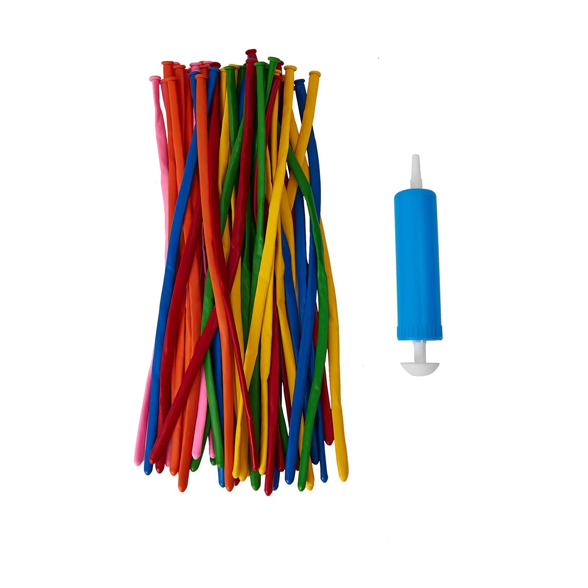 1 50 Pack Twist Balloons with Pump, 1 of 6