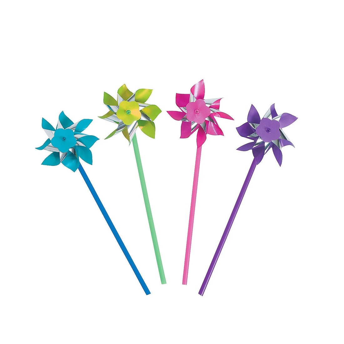 1 Fun Express Coloured Pinwheels (Bulk Pack of 36), 1 of 1