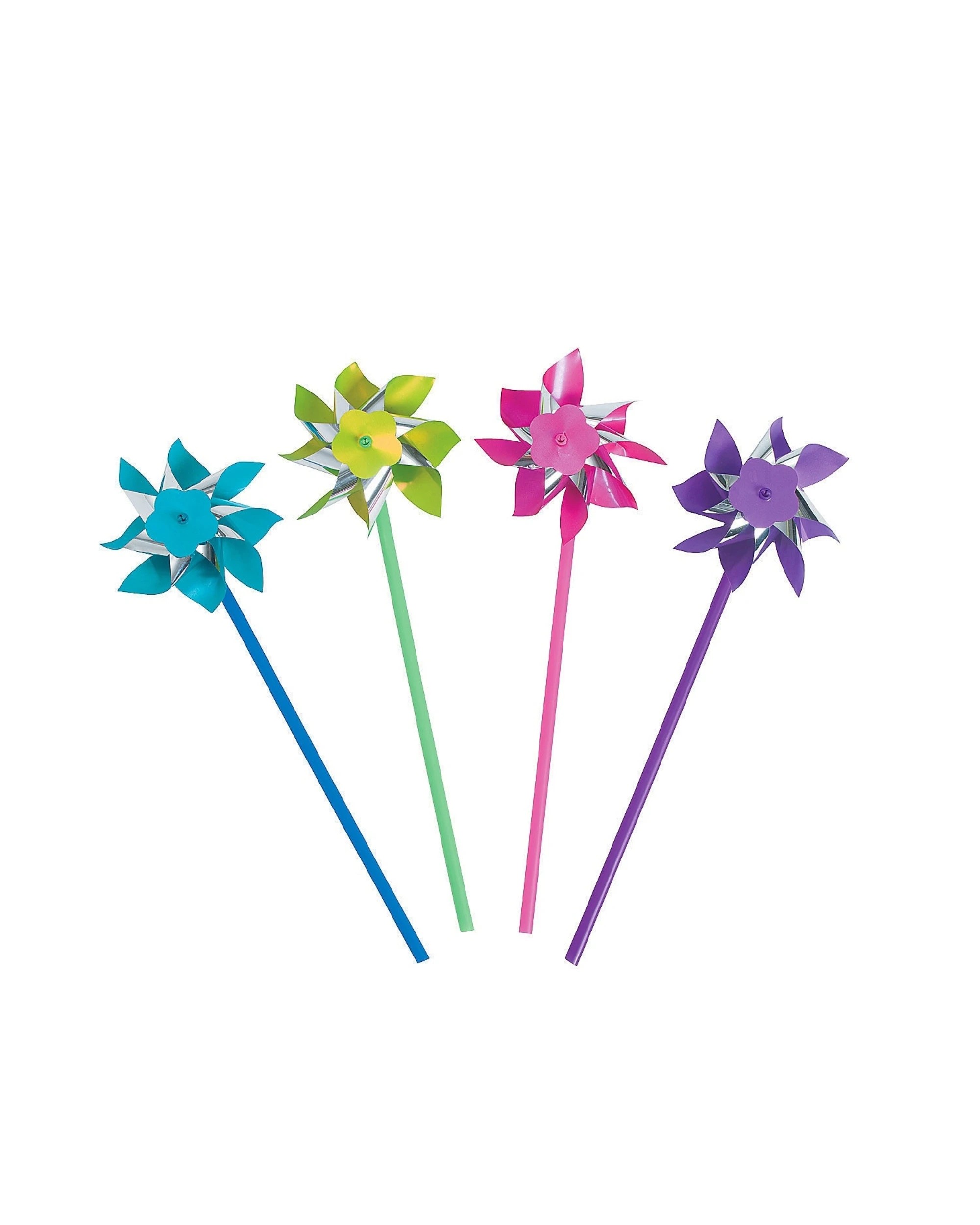 1 Partyrama Coloured Pinwheels Bulk Pack of 36, 1 of 1