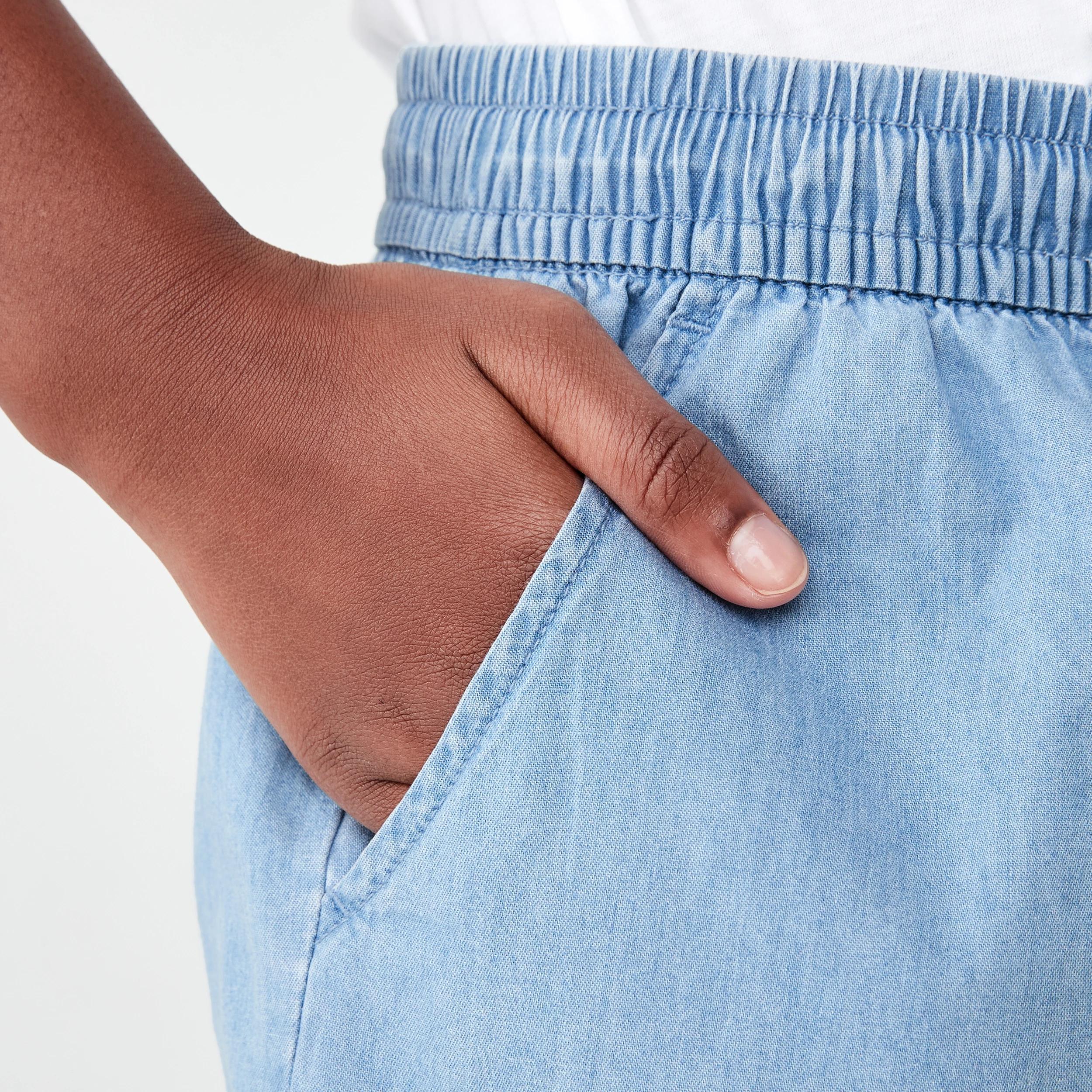 4 Relaxed Shorts CHAMBRAY SWATCH BLUE, 4 of 6